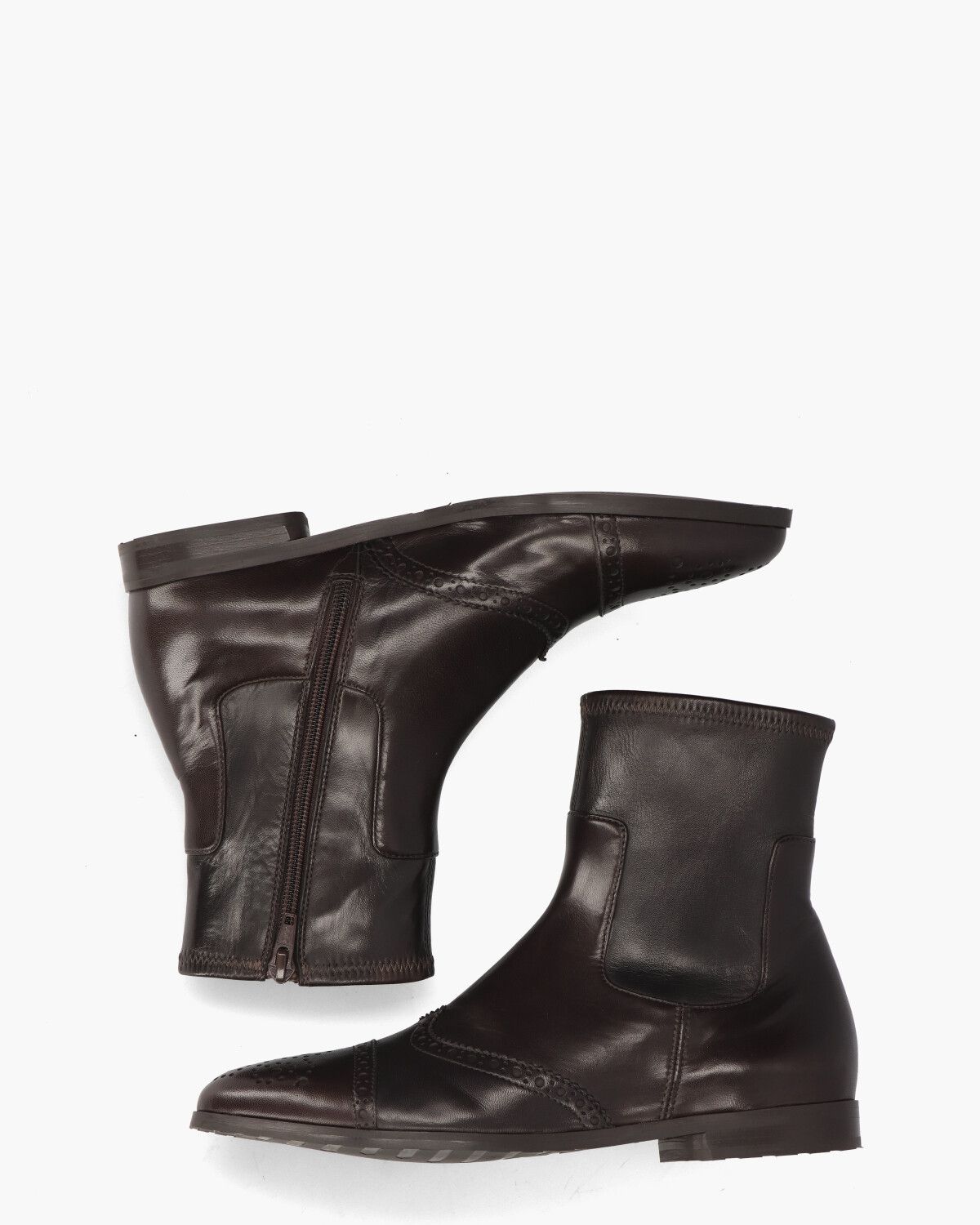 9016 Donkerbruin Dames Enkelboots