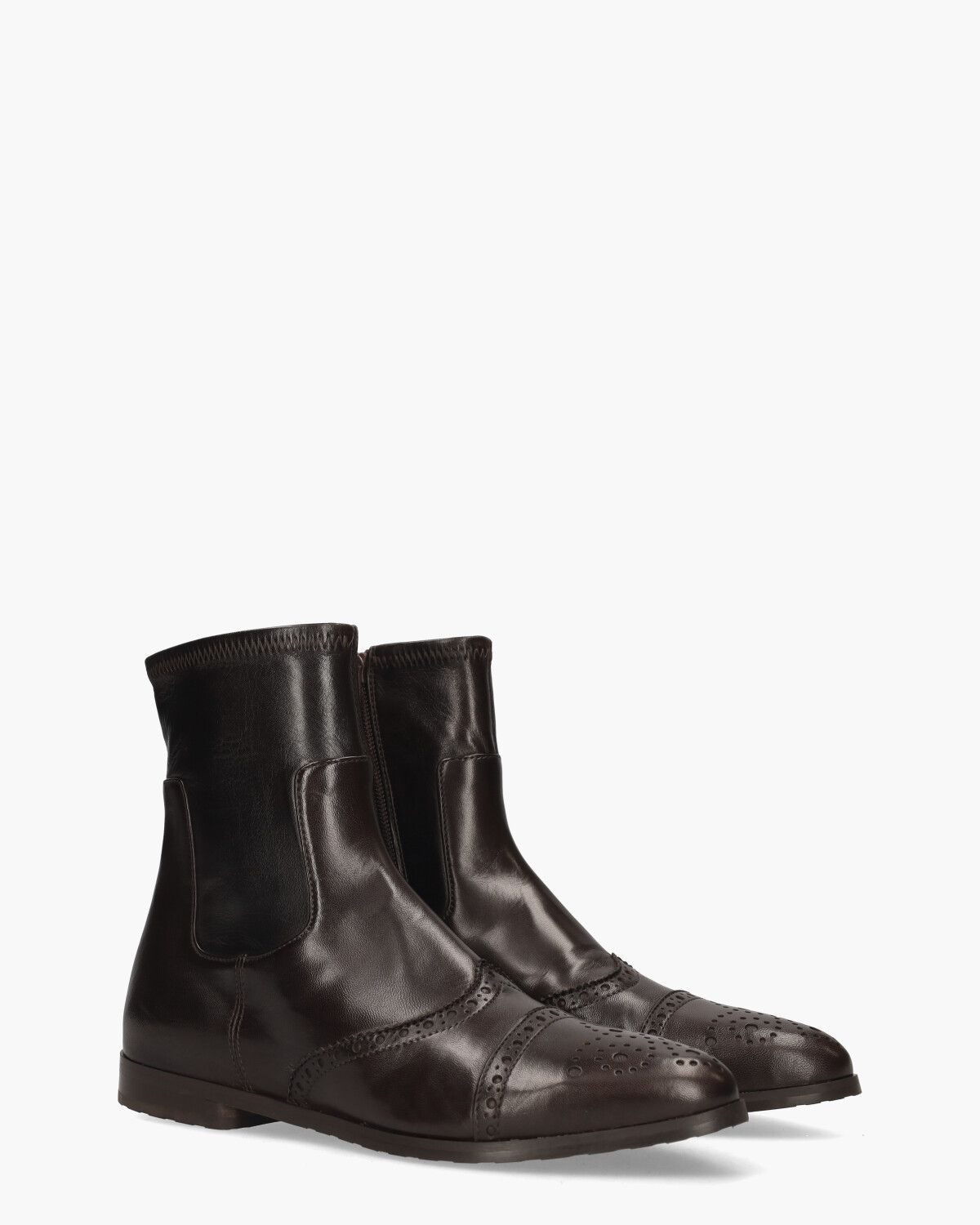 9016 Donkerbruin Dames Enkelboots