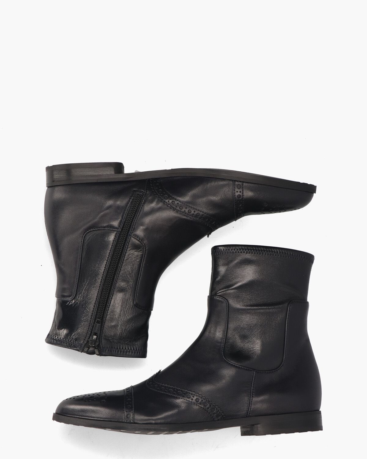 9016 Donkerblauw Dames Enkelboots