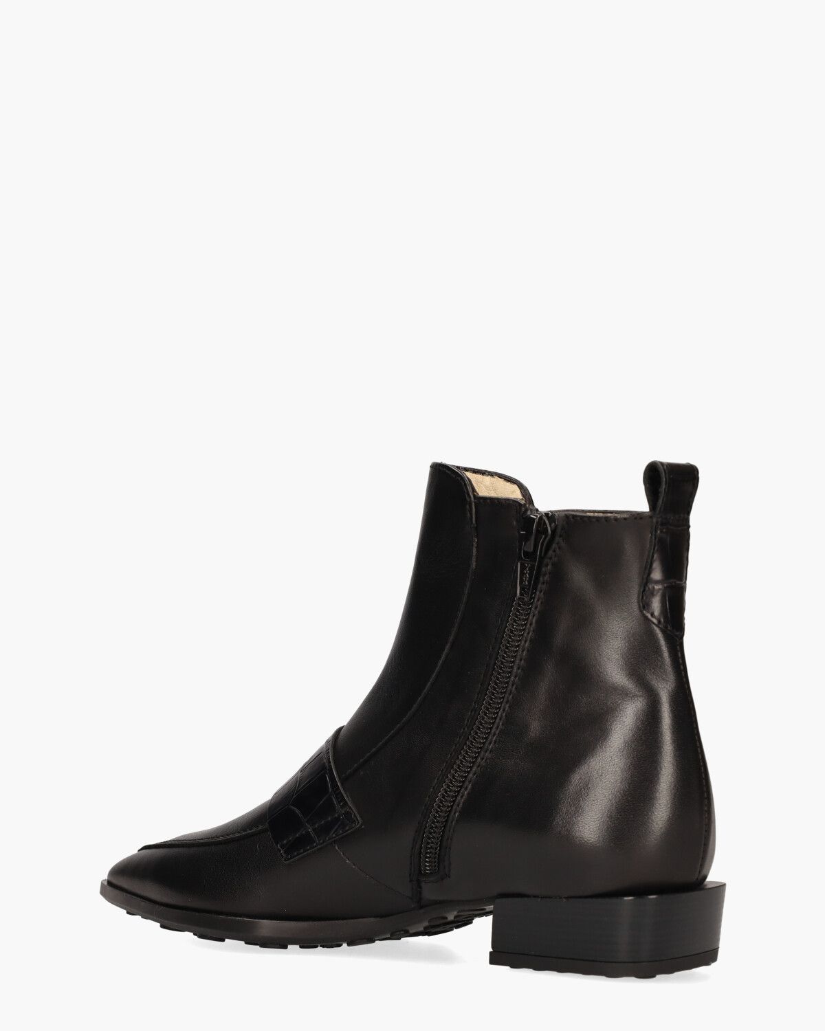 BHI254403 Zwart Dames Enkellaarsjes