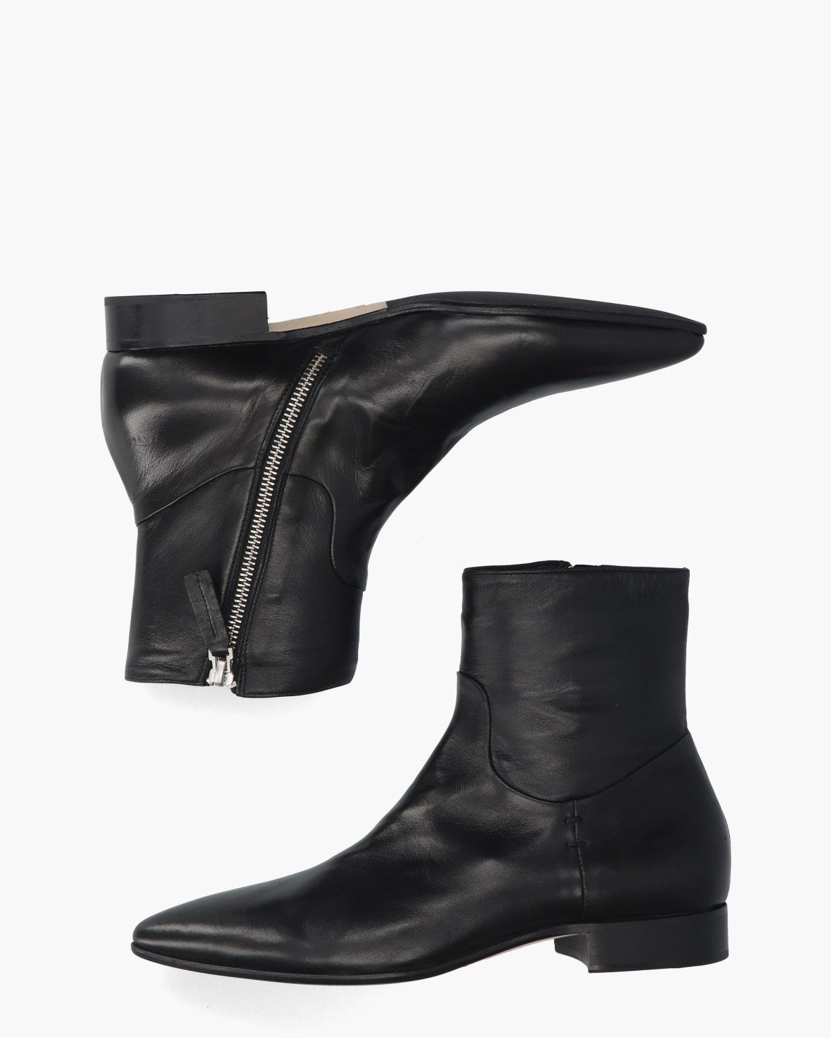 Madalina Zwart Dames Enkelboots