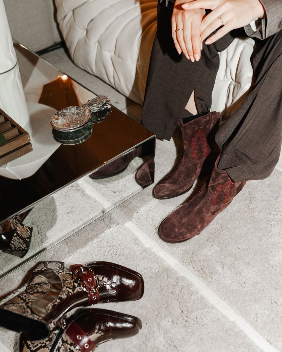 GD798 Bordeauxrood Dames Enkelboots