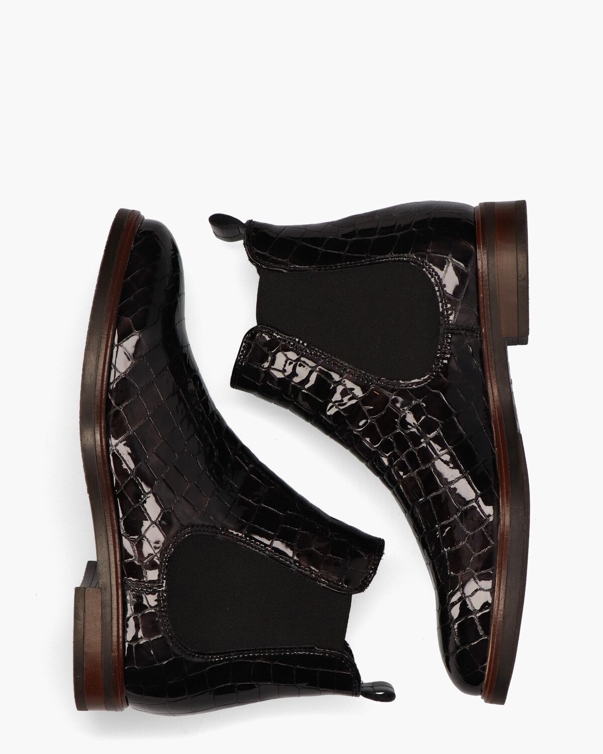 Livia Zwart Dames Chelseaboots