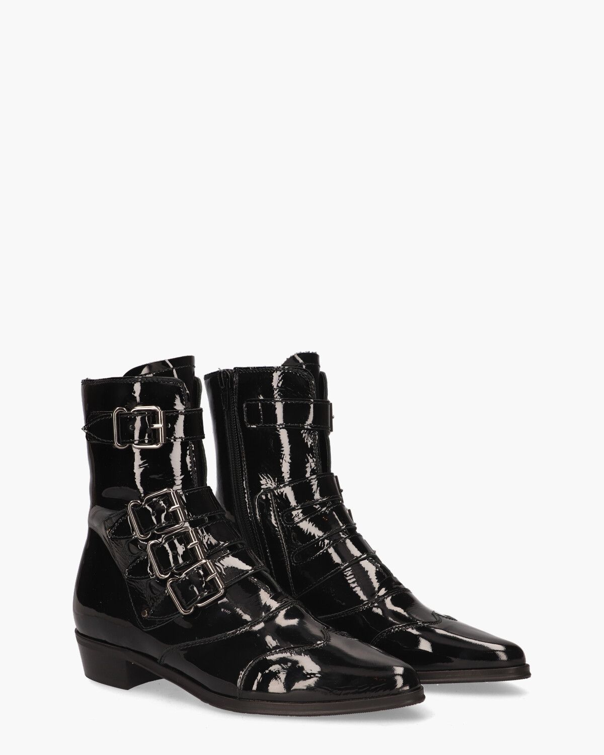 30333 Zwart Dames Enkelboots