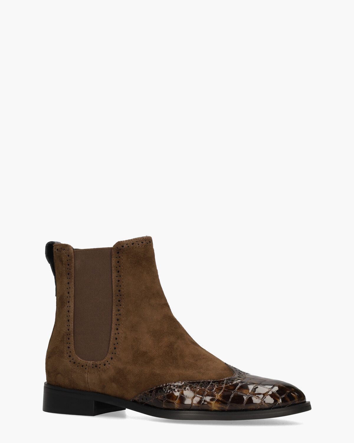Sheralyn Donkerbruin Dames Chelseaboots