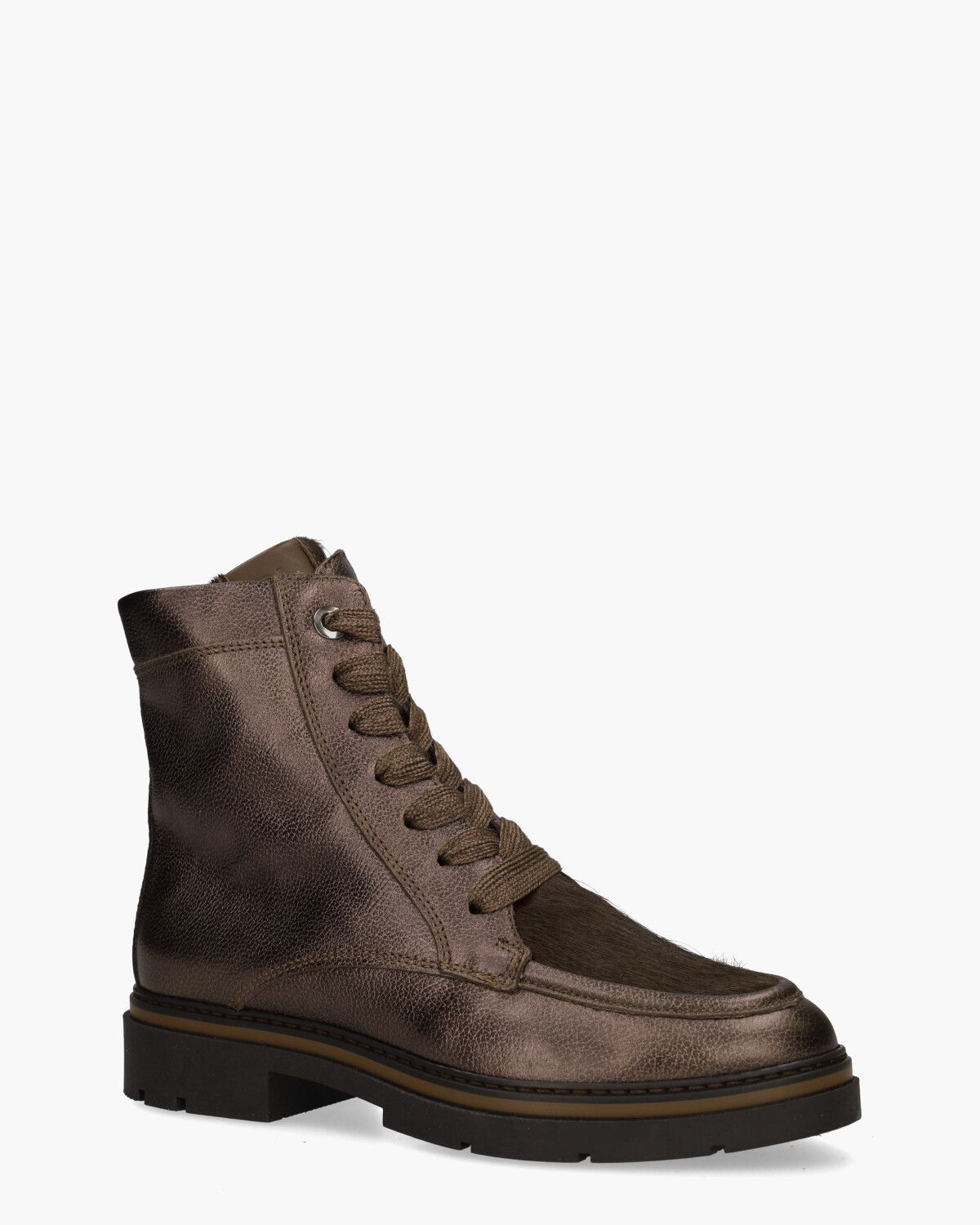 6768 Donkerbruin Dames Enkelboots