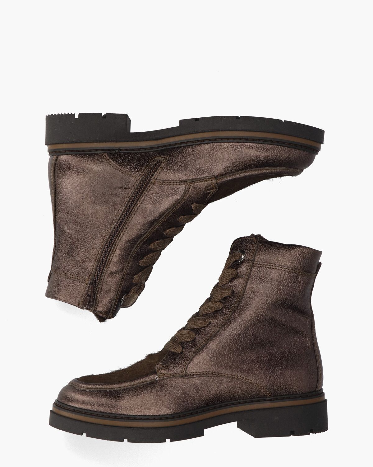6768 Donkerbruin Dames Enkelboots