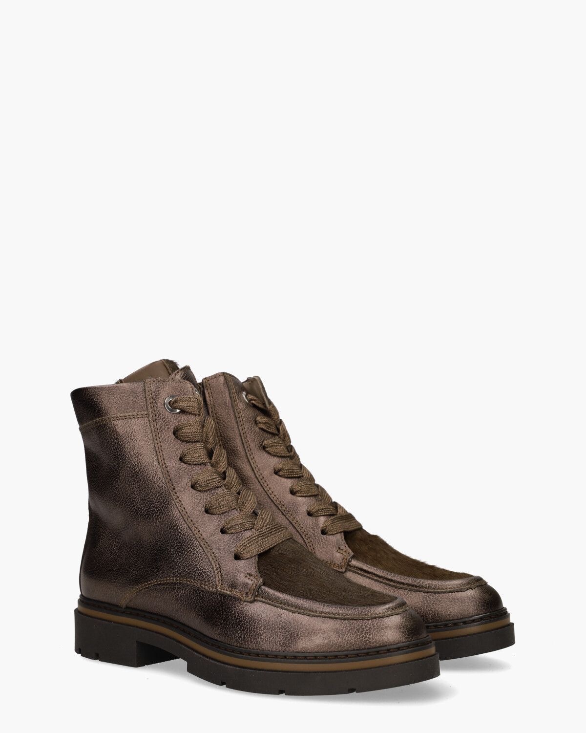 6768 Donkerbruin Dames Enkelboots