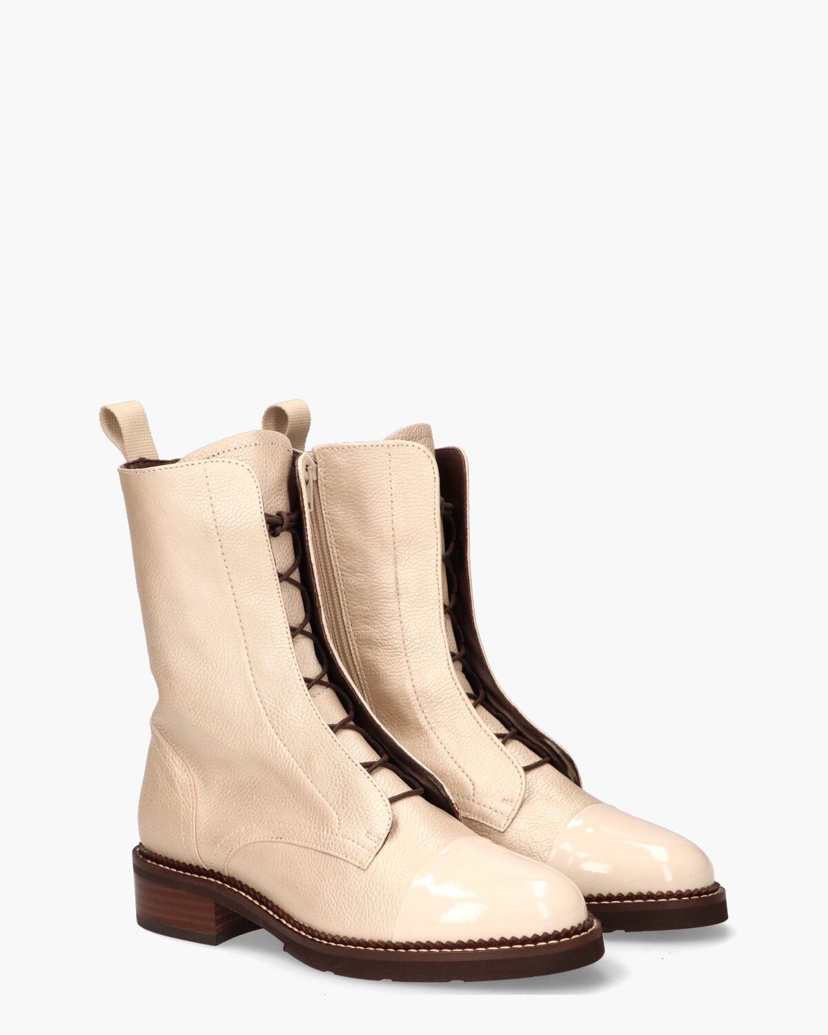 32105 Ecru Dames Veterboots