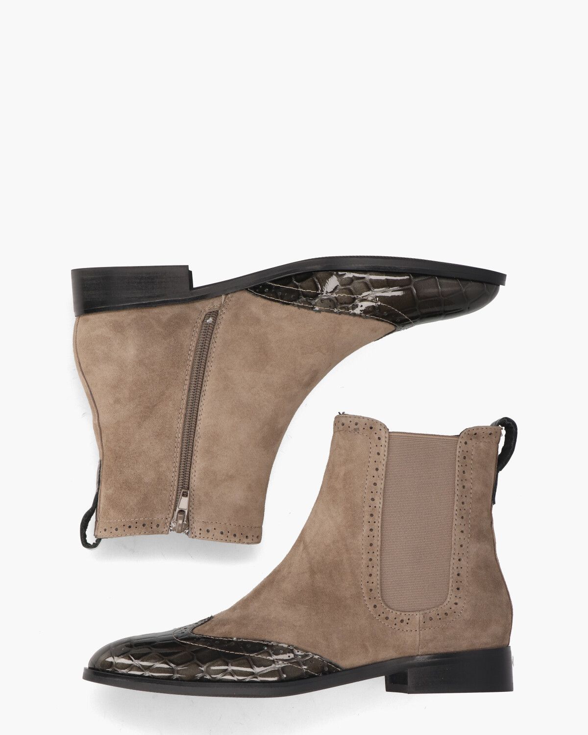 Sheralyn Taupe Dames Chelseaboots
