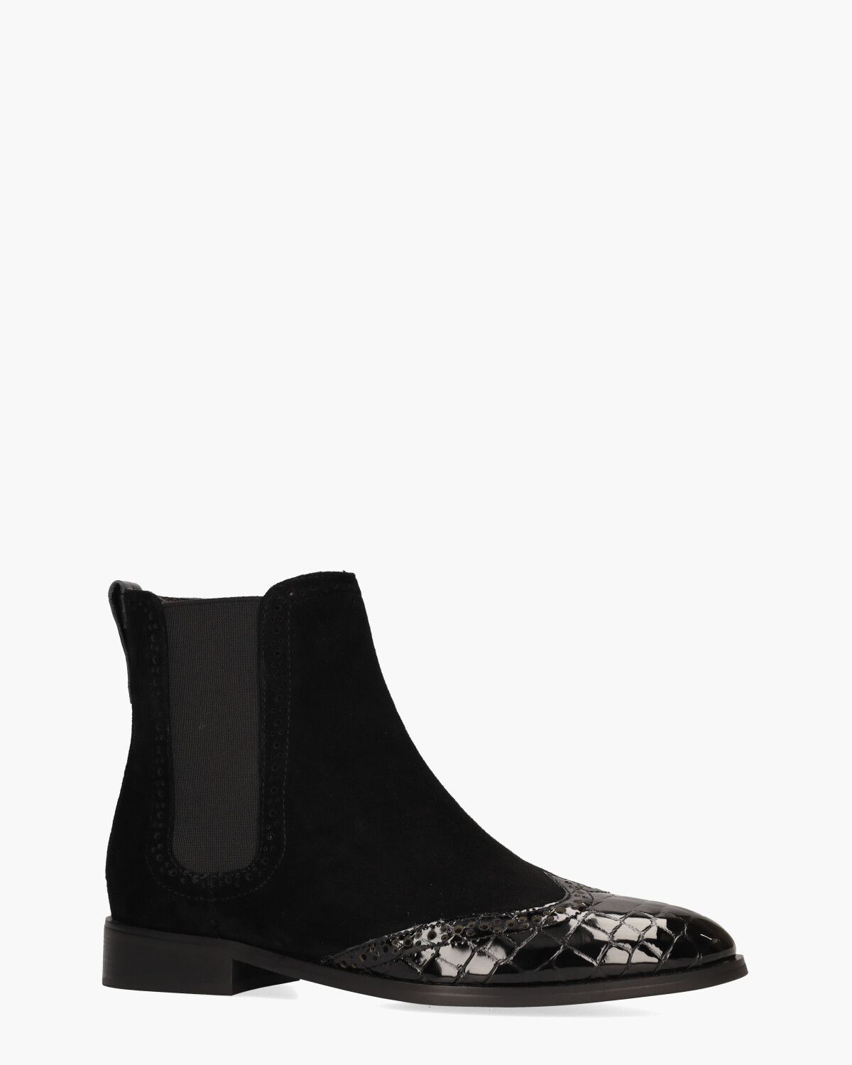Sheralyn Zwart Dames Chelseaboots