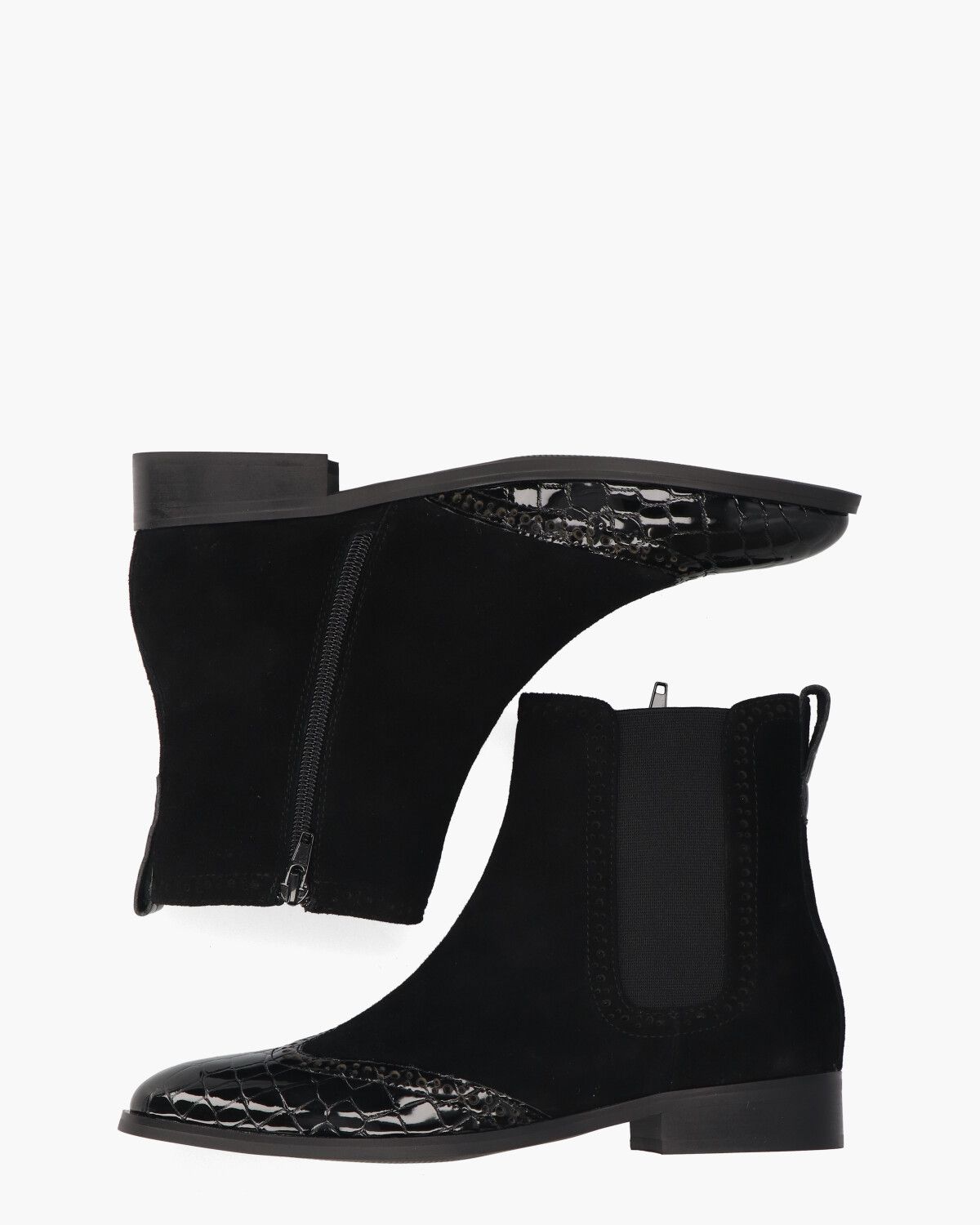Sheralyn Zwart Dames Chelseaboots