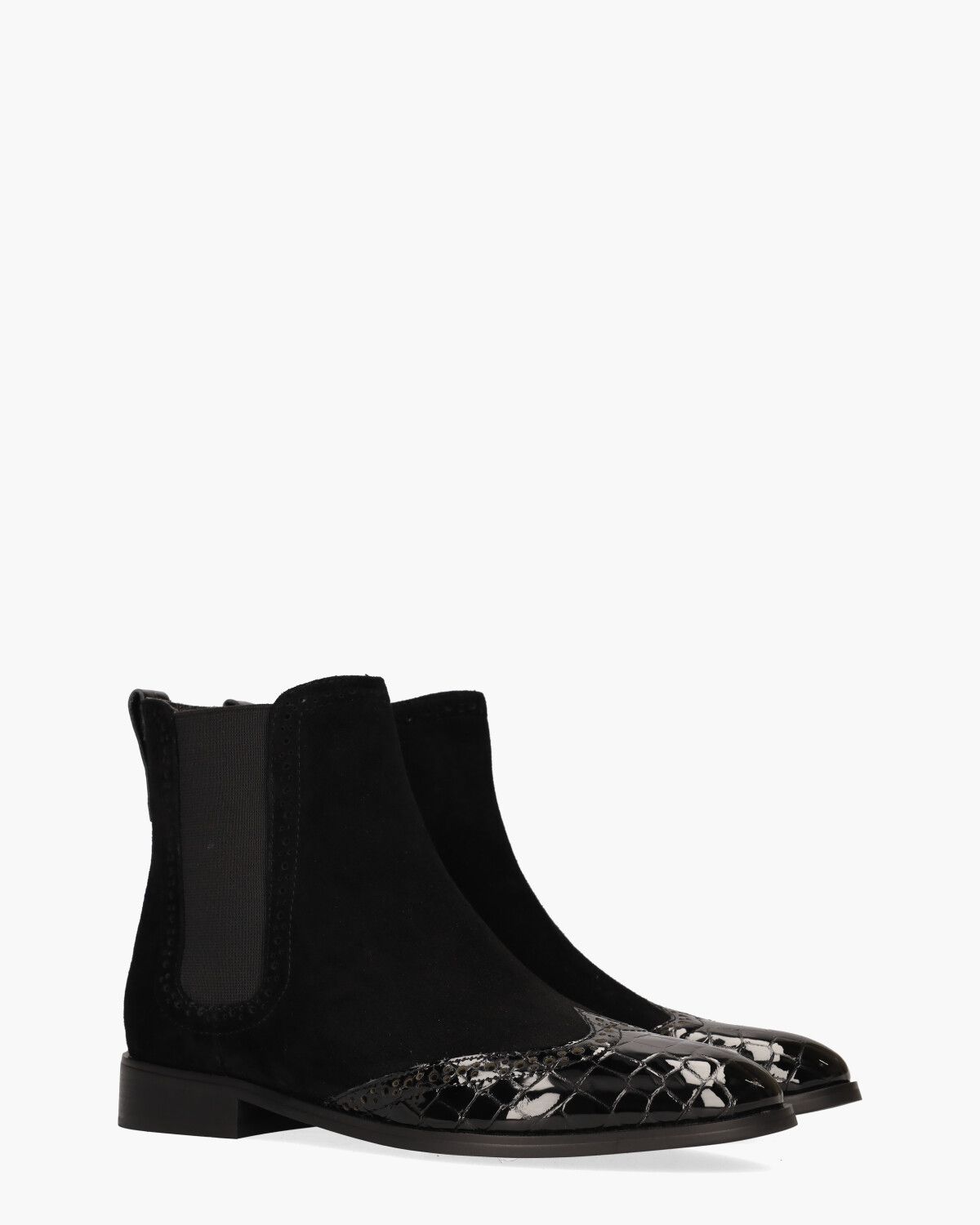 Sheralyn Zwart Dames Chelseaboots