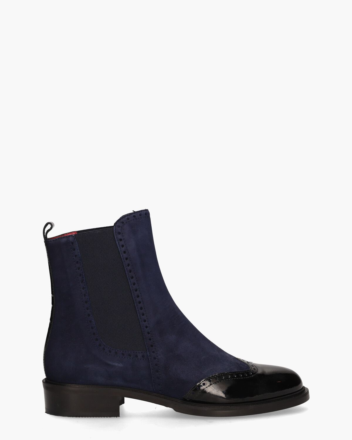 12270 Donkerblauw/Zwart Dames Chelseaboots