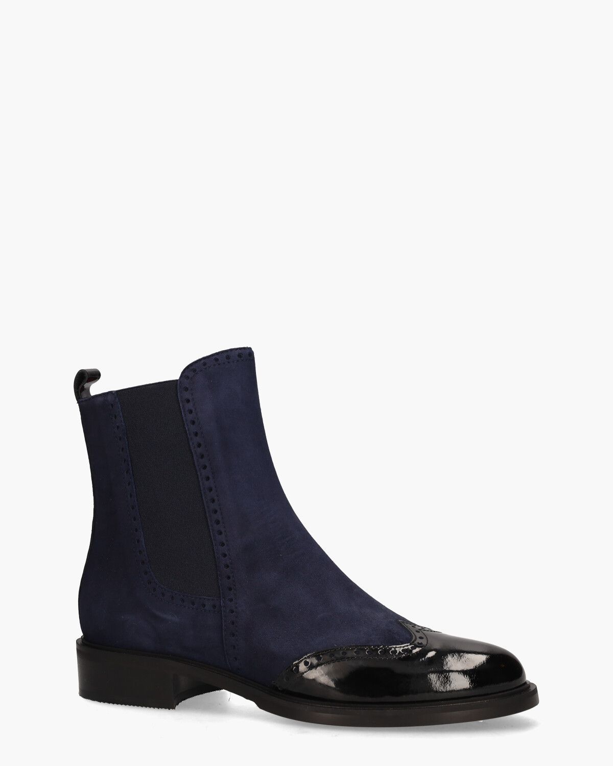12270 Donkerblauw/Zwart Dames Chelseaboots