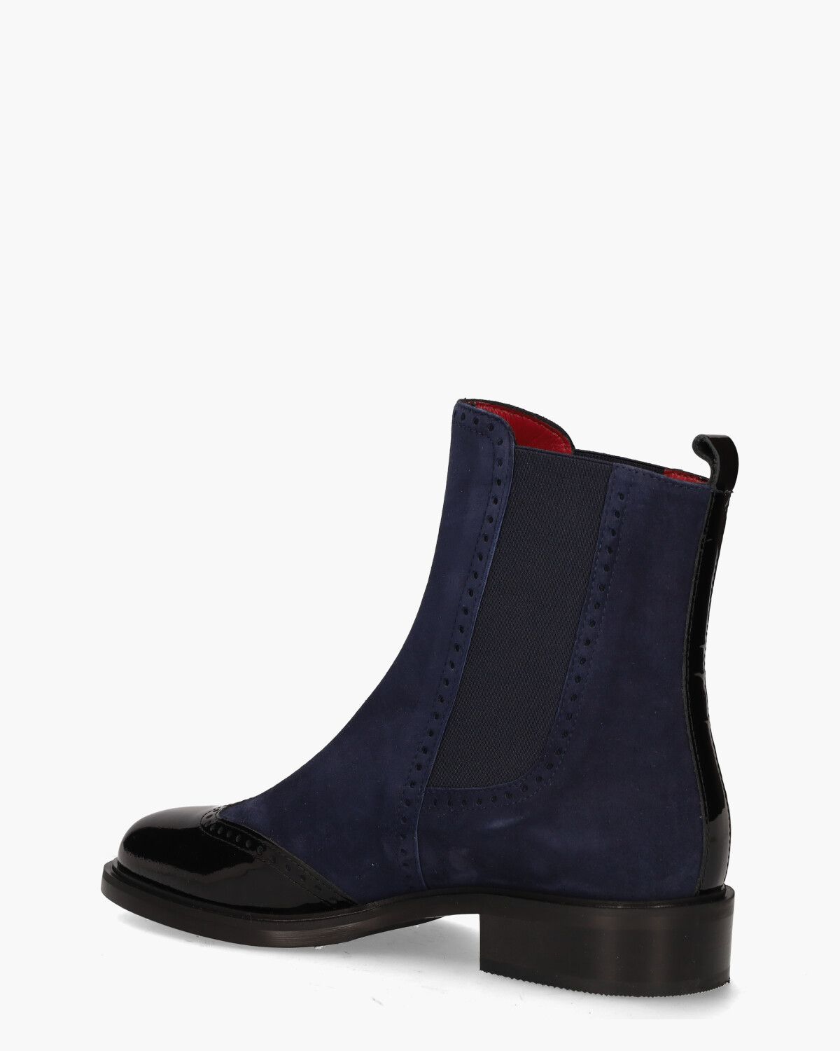 12270 Donkerblauw/Zwart Dames Chelseaboots