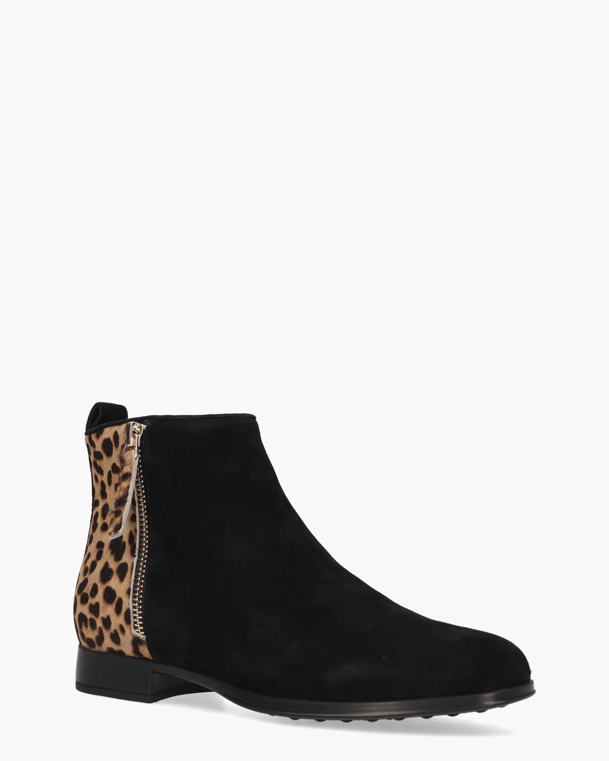 Viv Zwart/Bruin Enkelboots