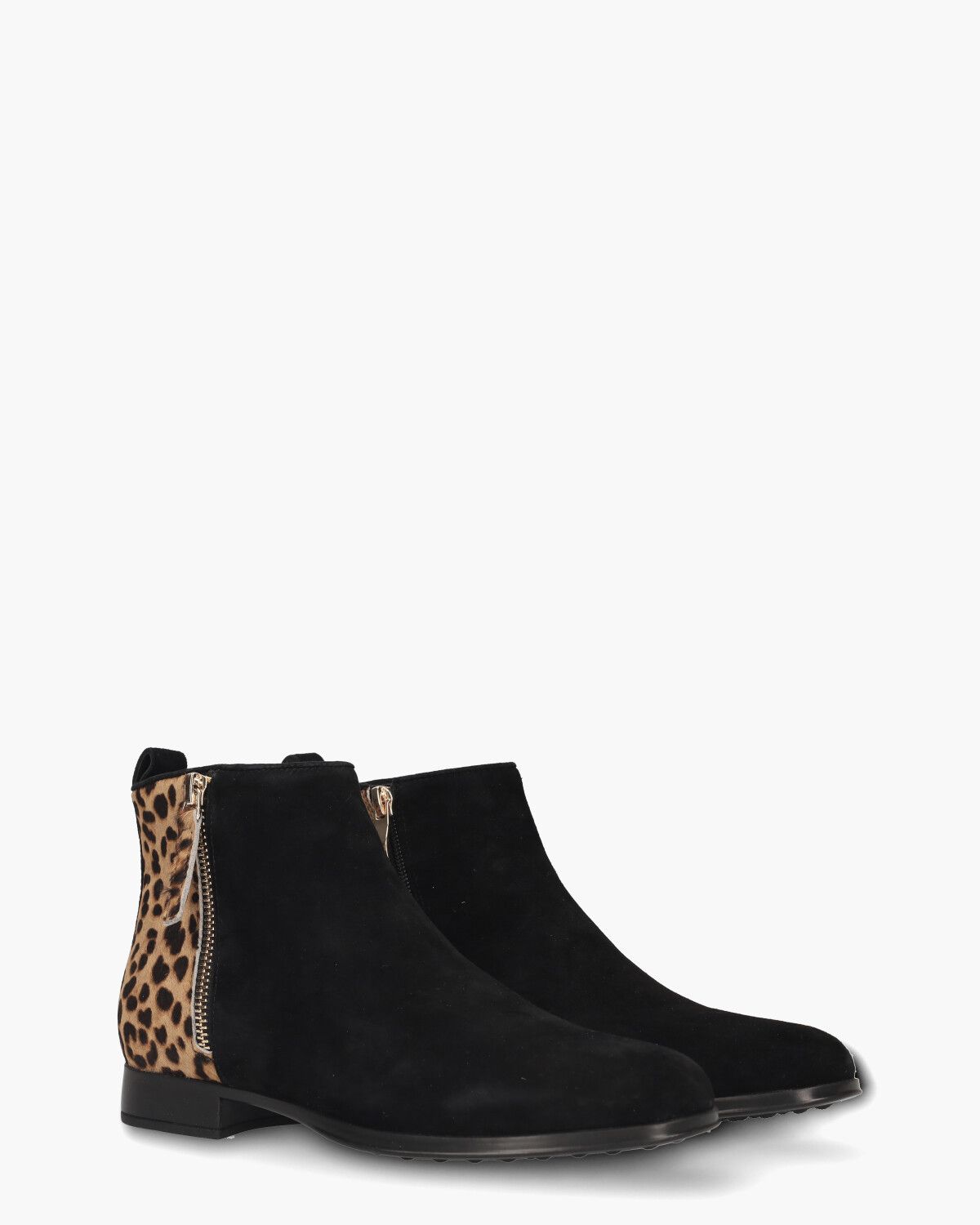 Viv Zwart/Bruin Enkelboots