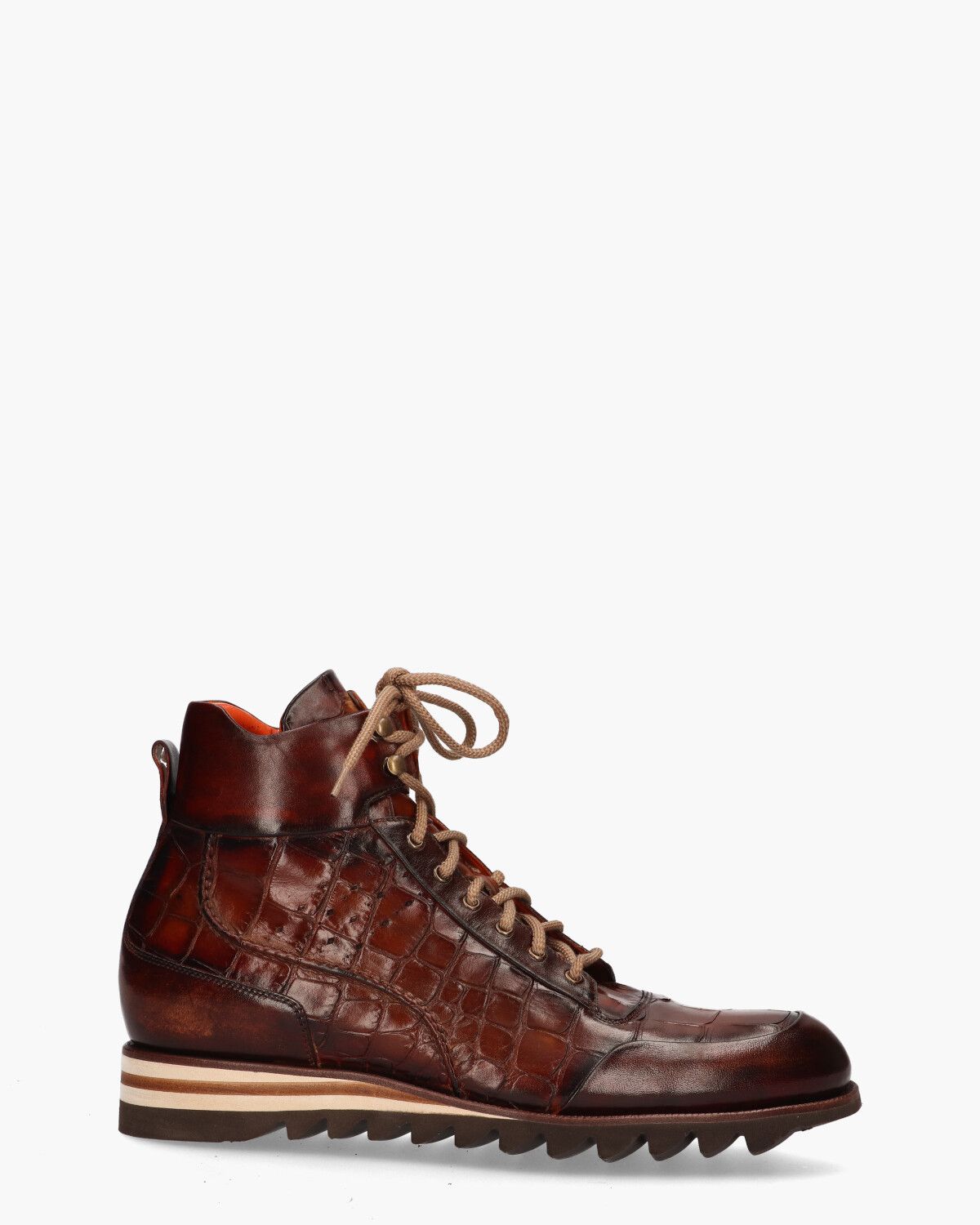 0714 Bruin Heren Veterboots