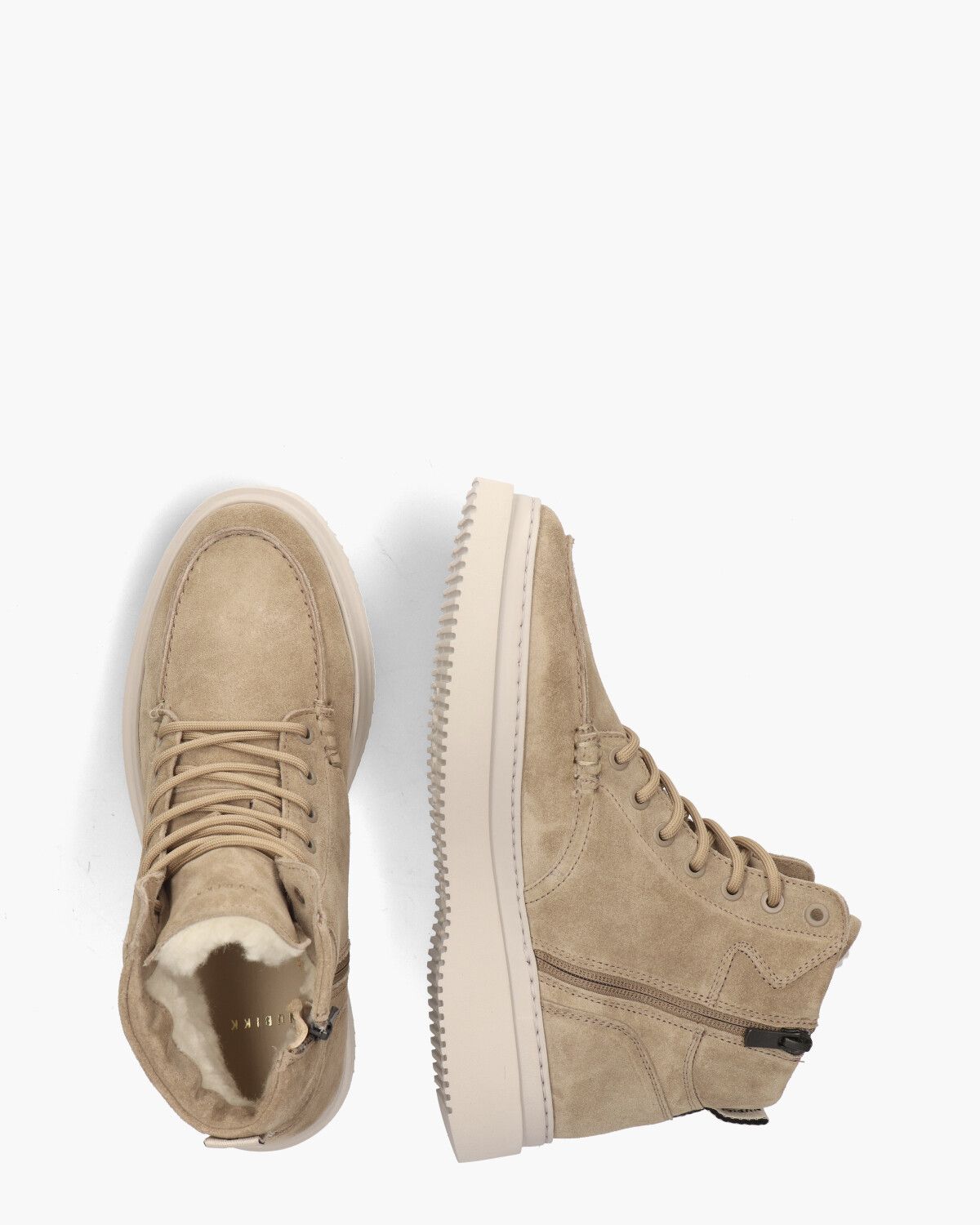 Jonah Arctic Fur Beige Heren Veterboots