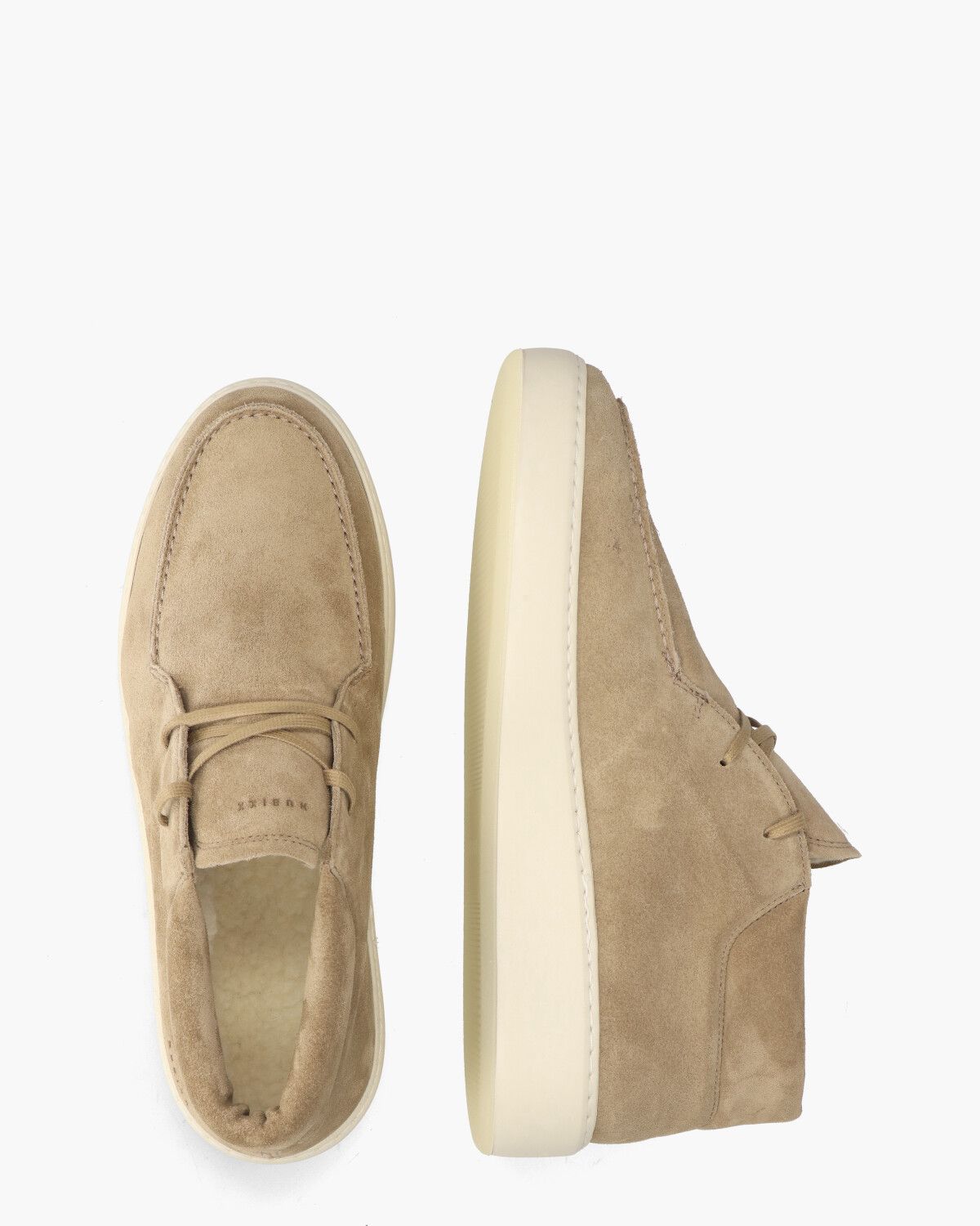 Jiro Gio Fur Beige Heren Veterschoenen