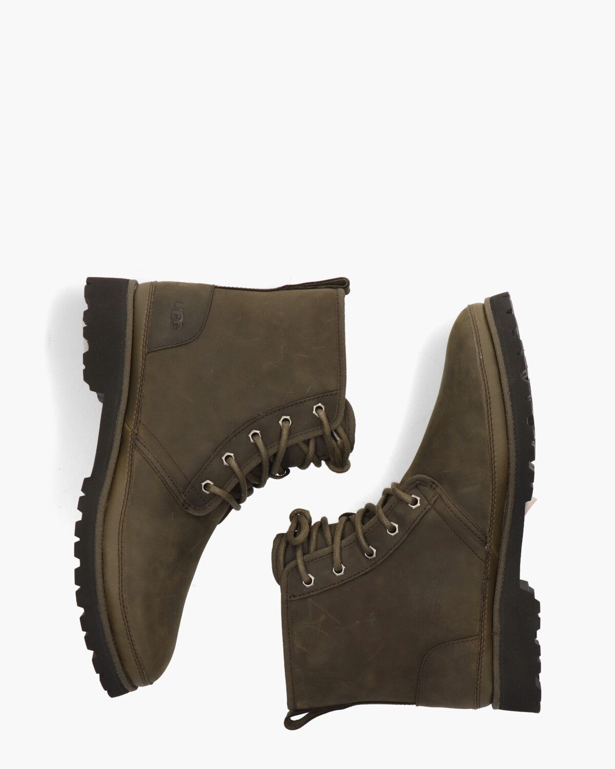 Harkland Donkergroen Heren Veterboots