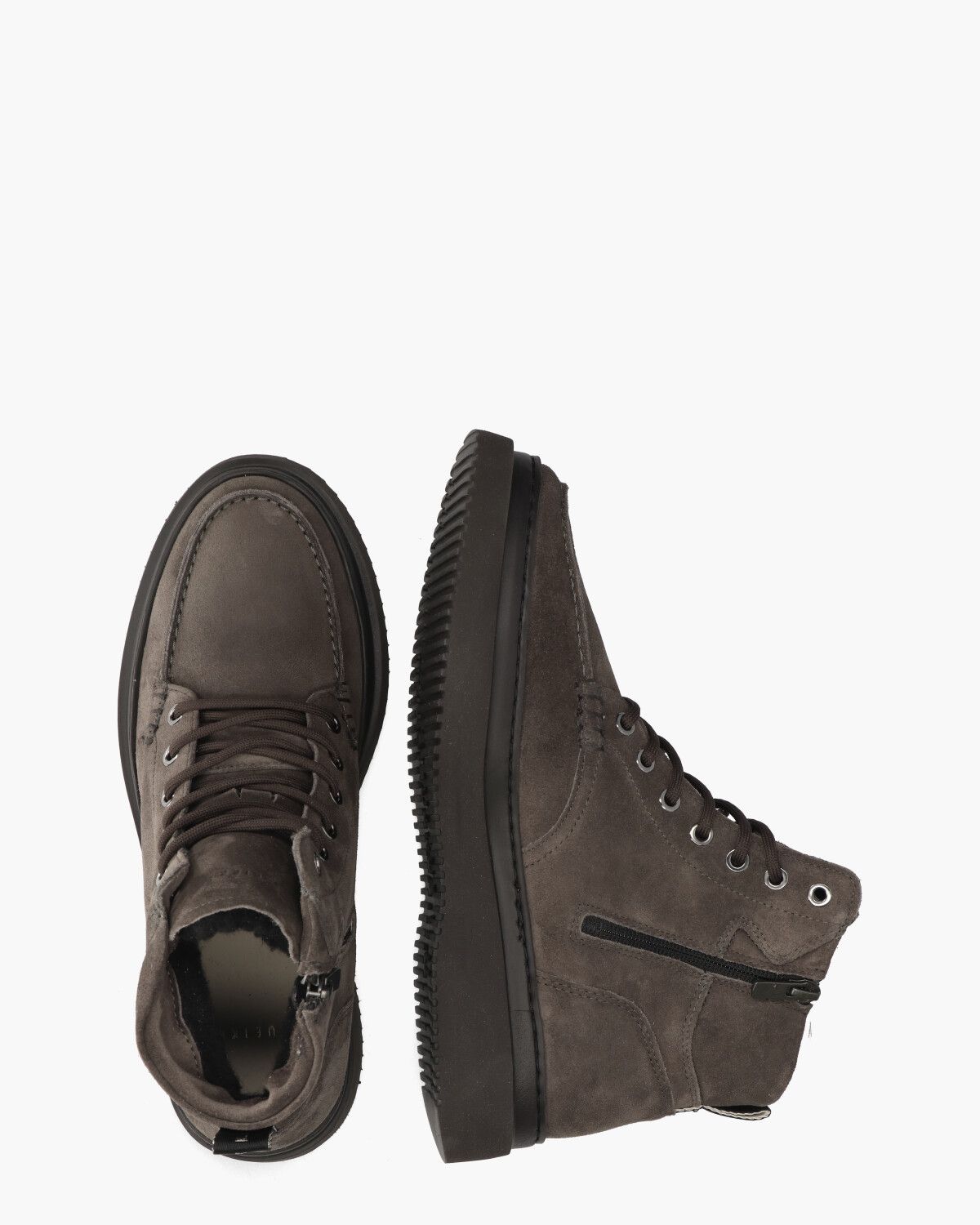 Jonah Arctic Fur Donkergrijs Heren Veterboots