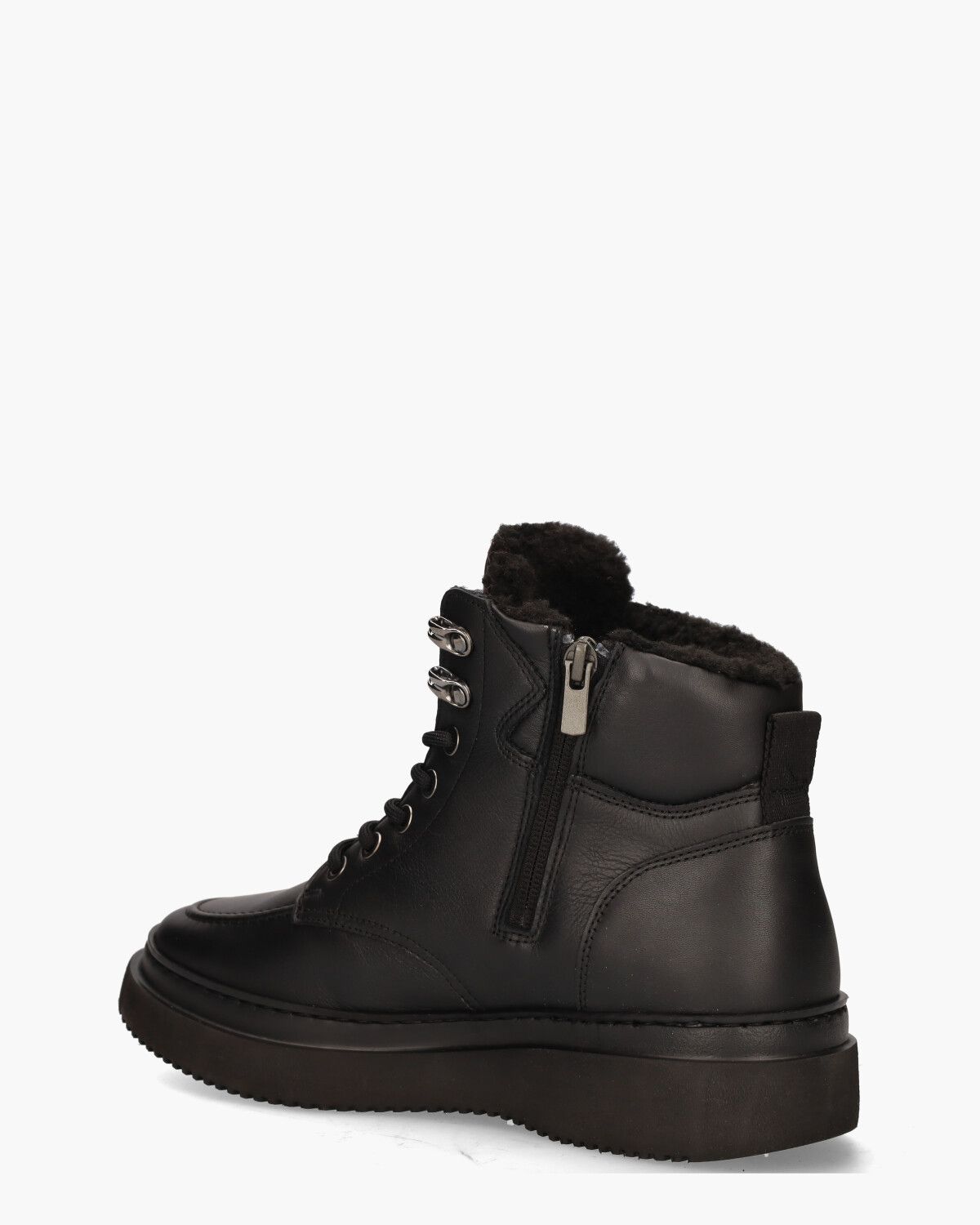 Jonah Polar Fur Zwart Heren Veterboots