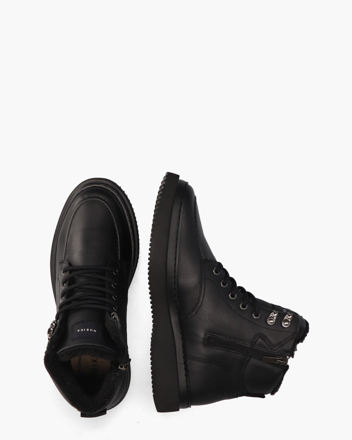 Jonah Polar Fur Zwart Heren Veterboots