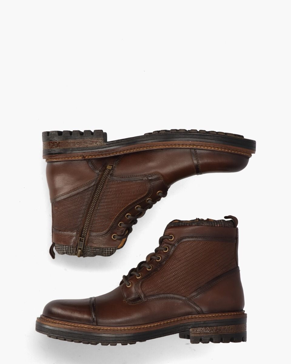 Scato Donkerbruin Heren Veterboots