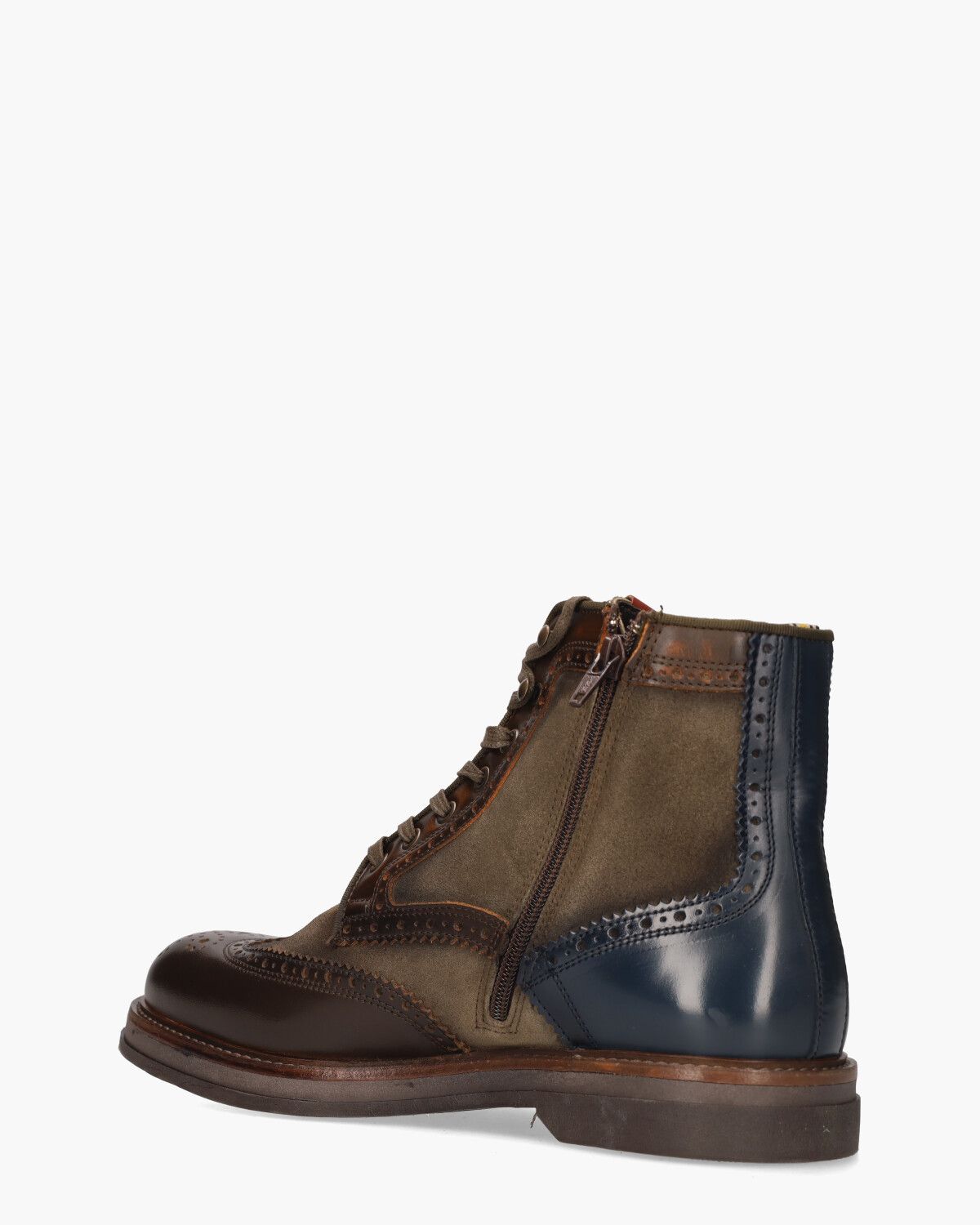 12432B Multicolor Heren Veterboots