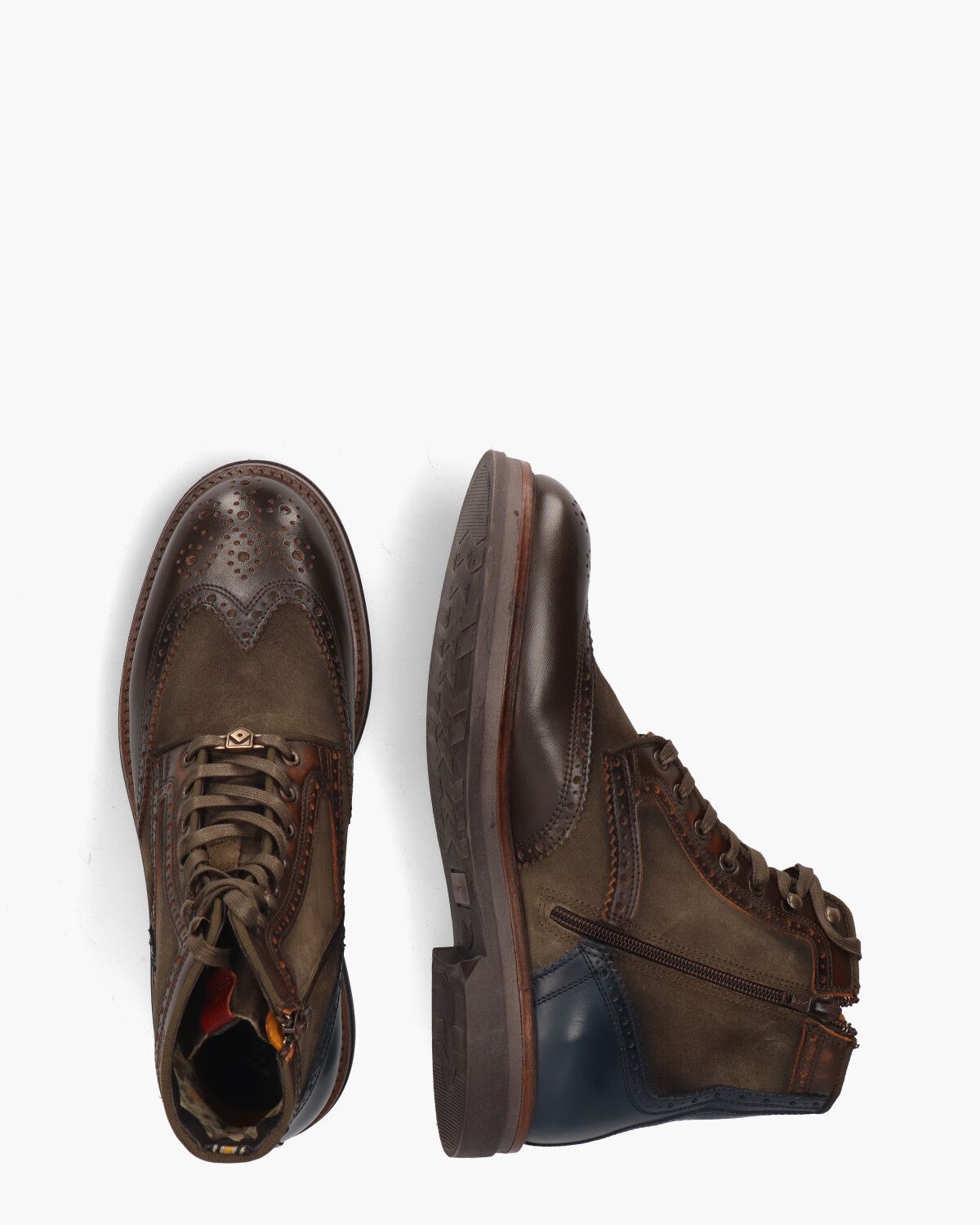 12432B Multicolor Heren Veterboots
