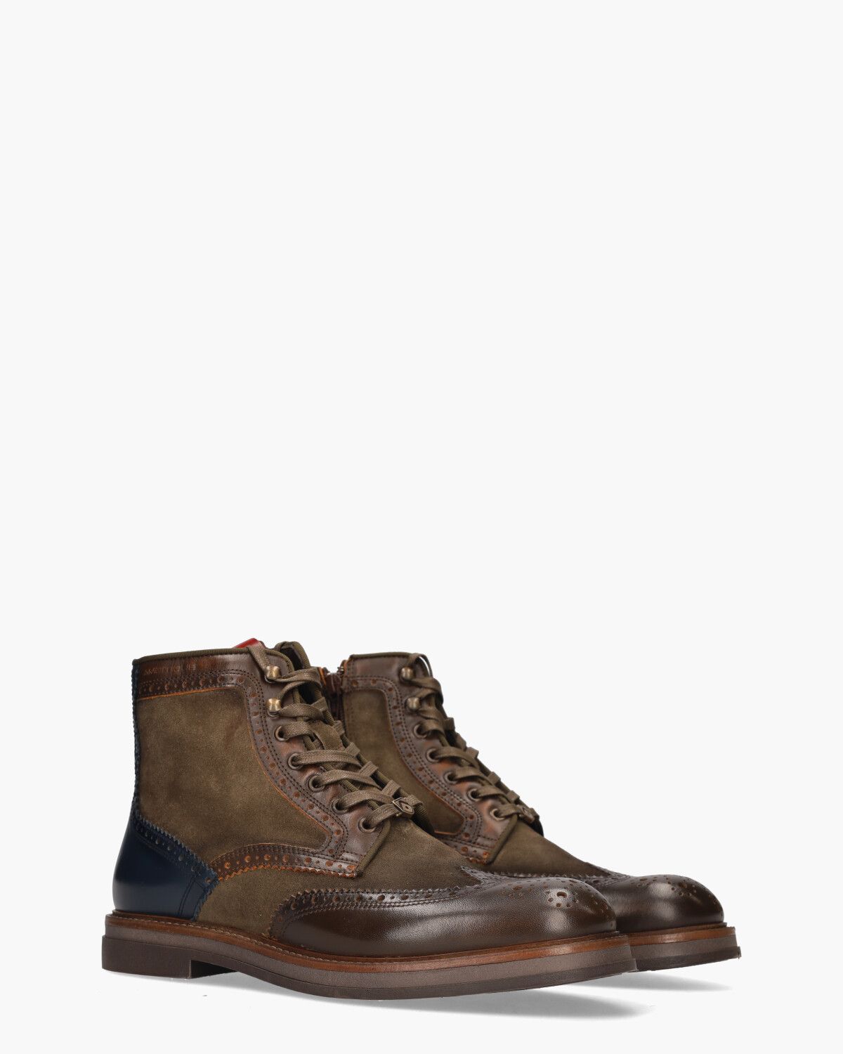 12432B Multicolor Heren Veterboots