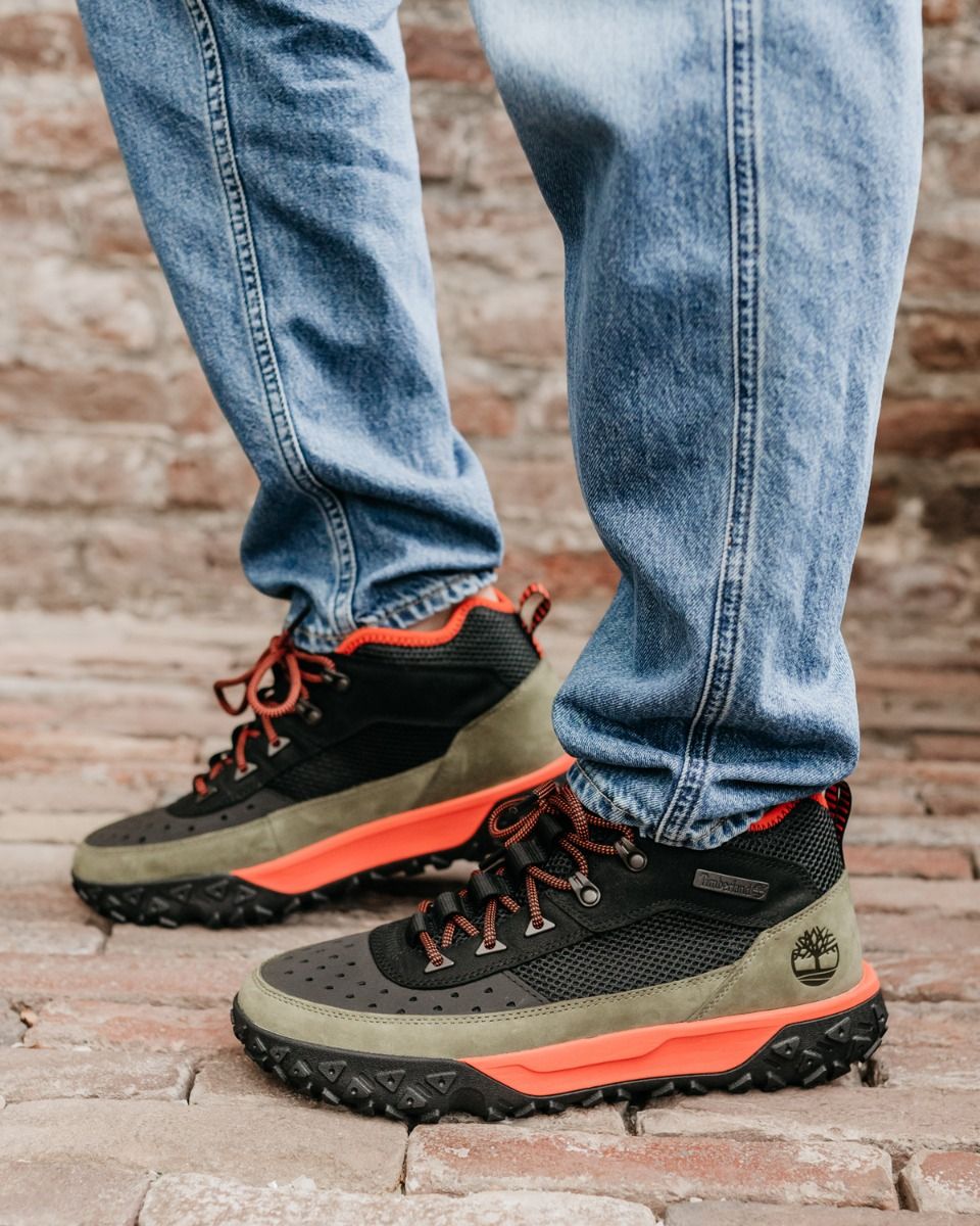 Greenstride Motion 6 Hiking Boot Zwart/Groen Heren Veterboots