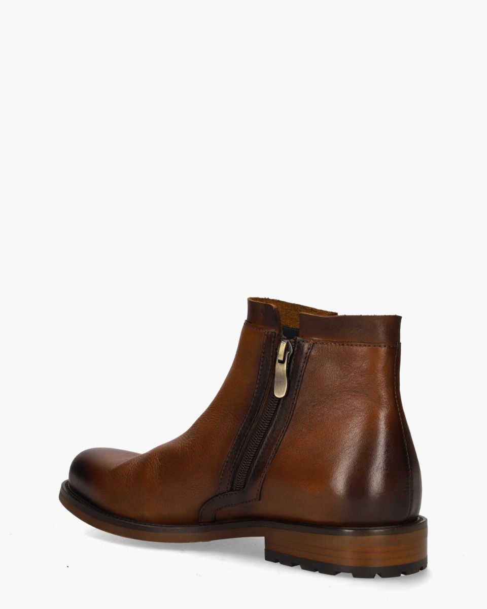 Paco Cognac Heren Enkelboots