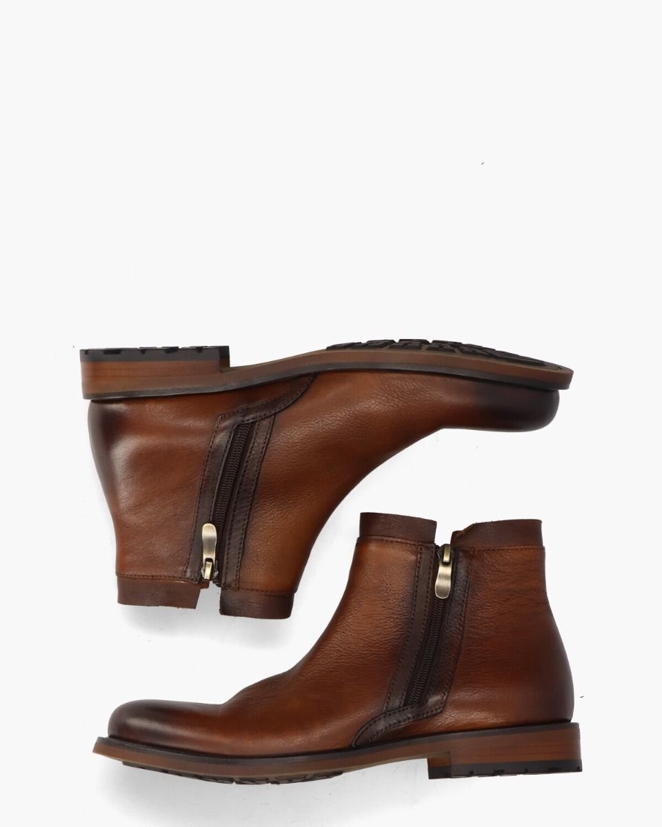 Paco Cognac Heren Enkelboots