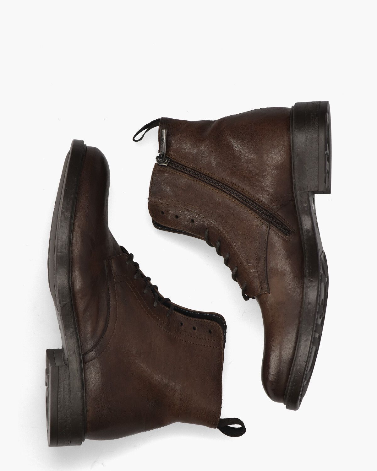 88605 Donkerbruin Heren Veterboots