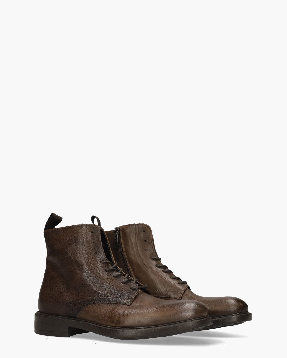 88605 Donkerbruin Heren Veterboots