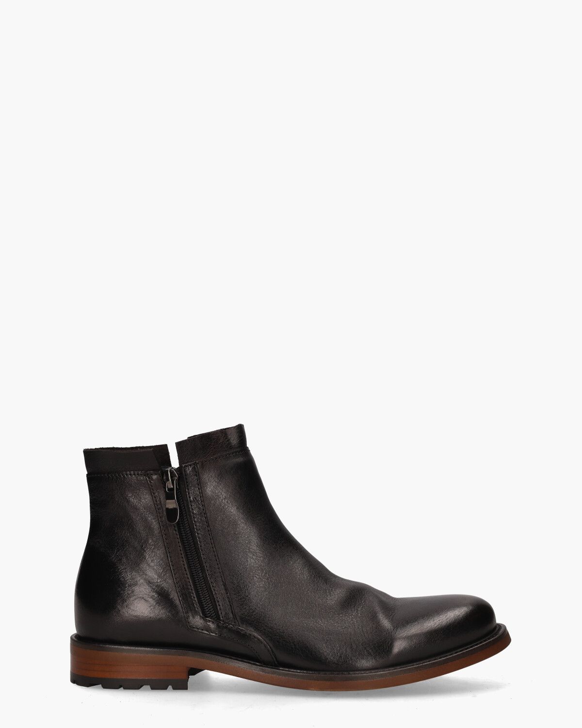 Paco Zwart Heren Enkelboots