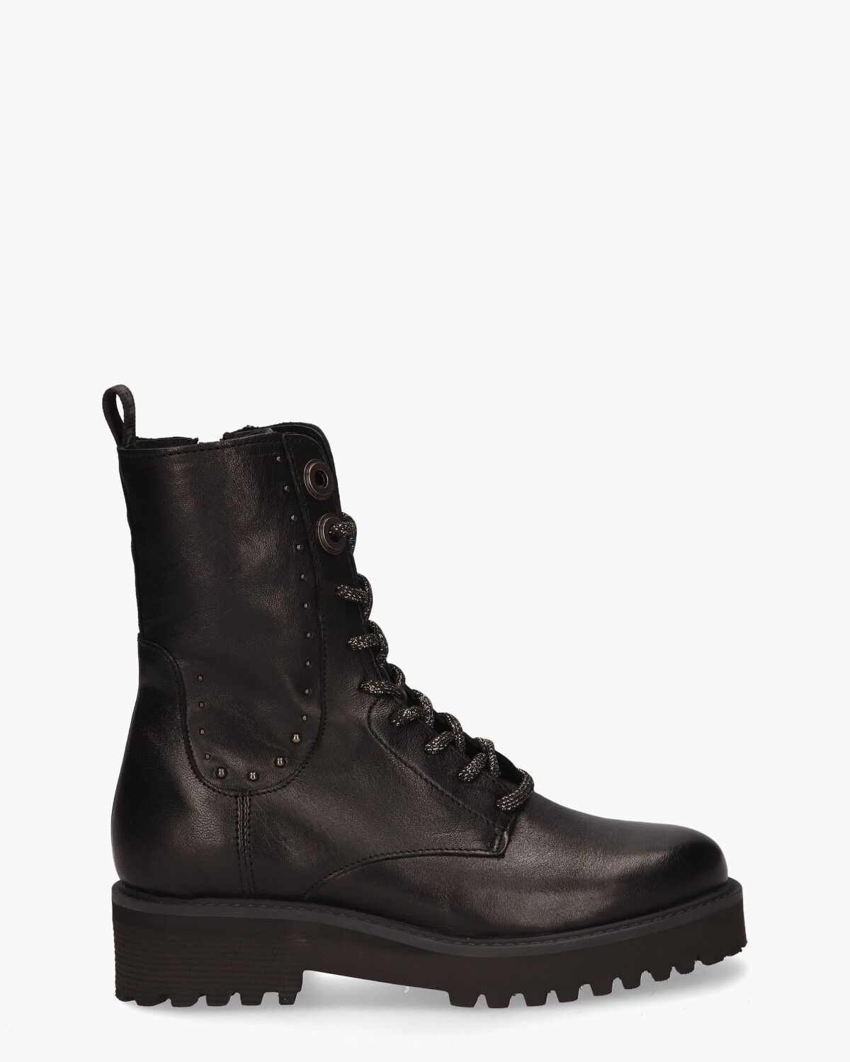 Zwarte top dames veterboots