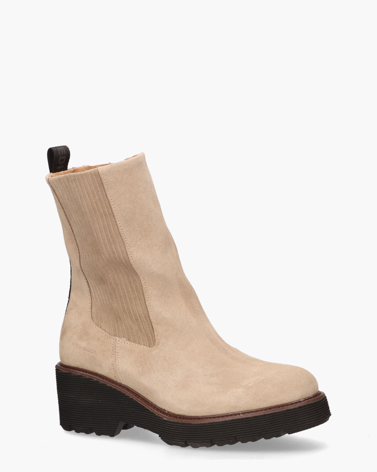 2556-04-09 Beige Dames Chelseaboots