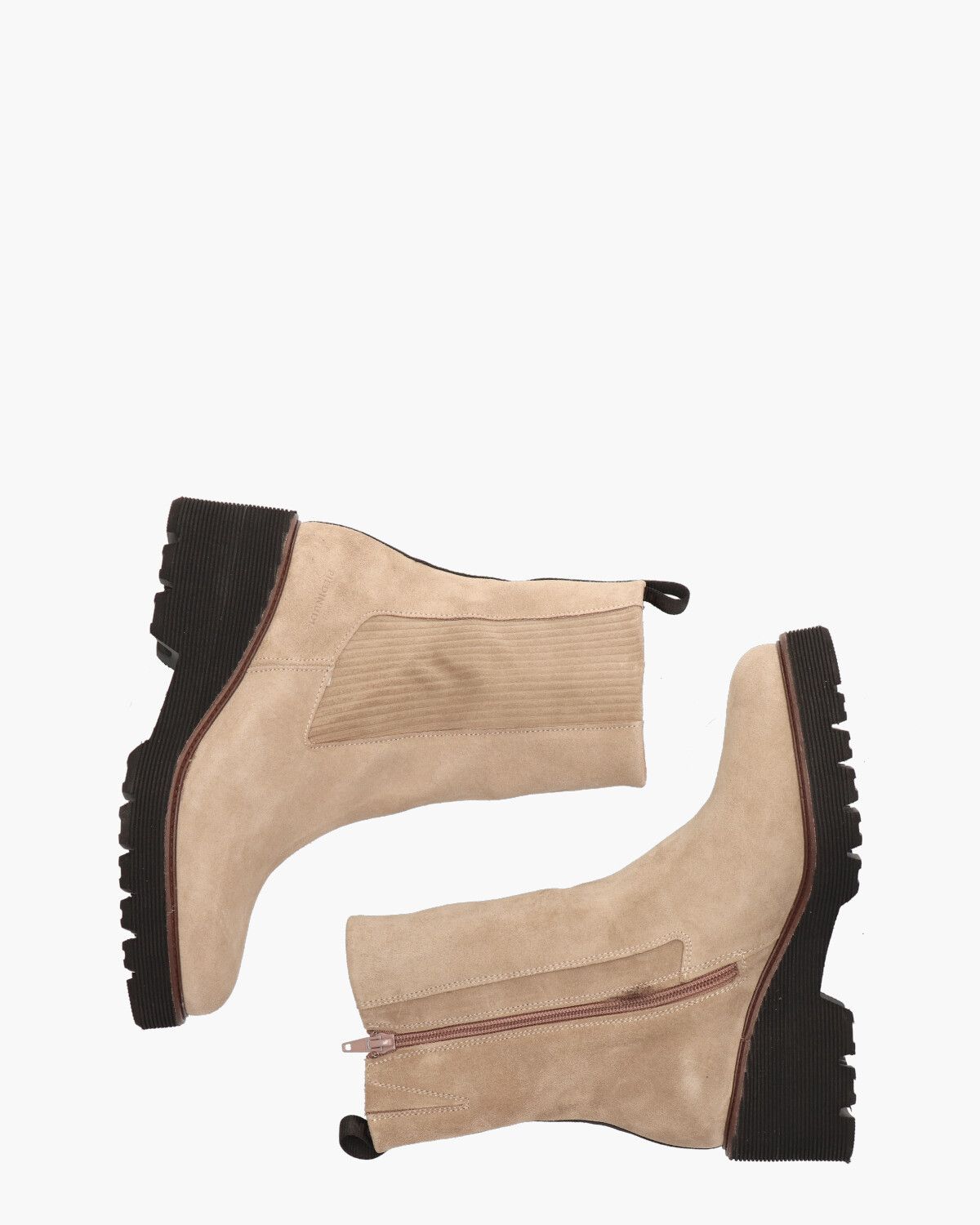 2556-04-09 Beige Dames Chelseaboots