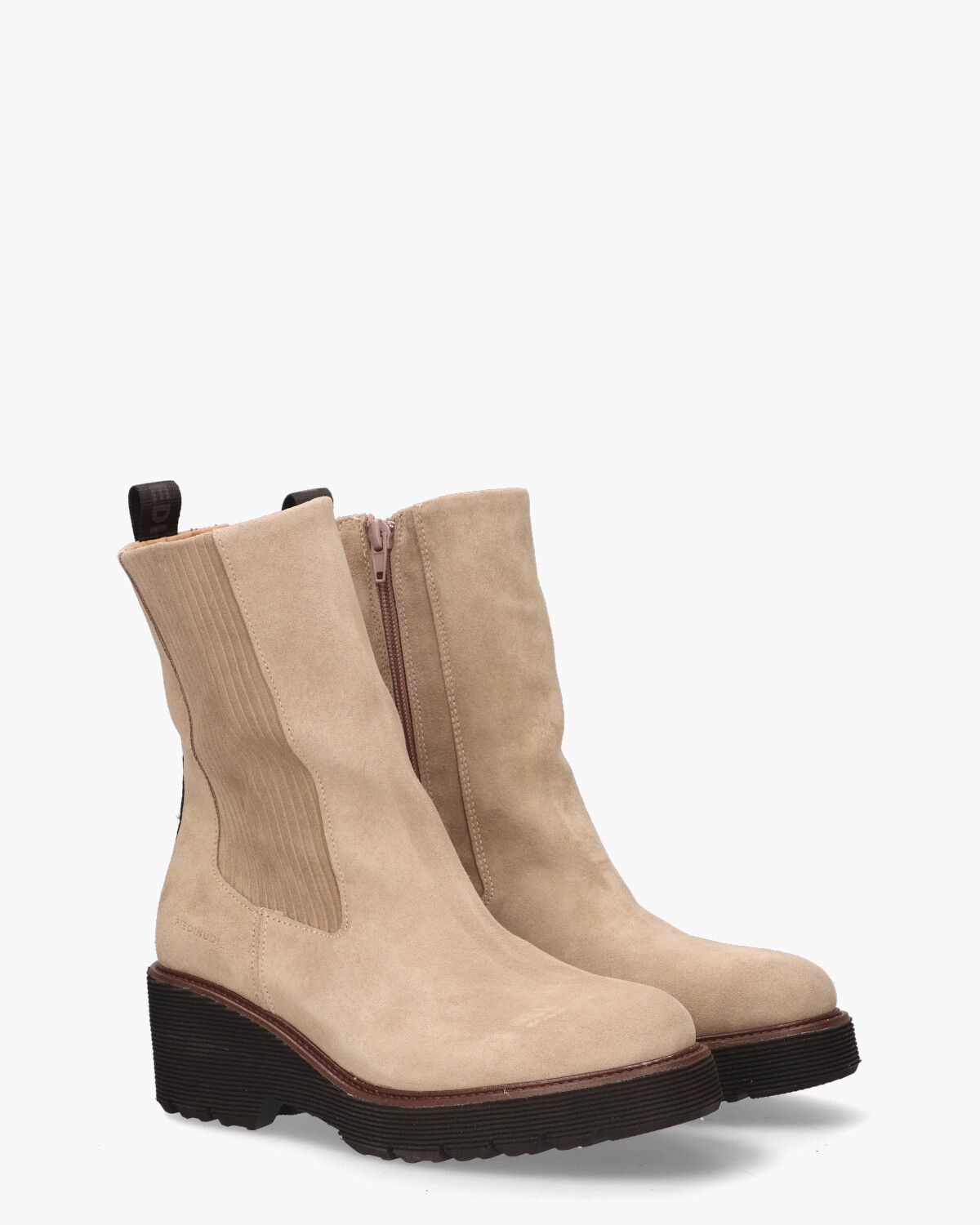 2556-04-09 Beige Dames Chelseaboots