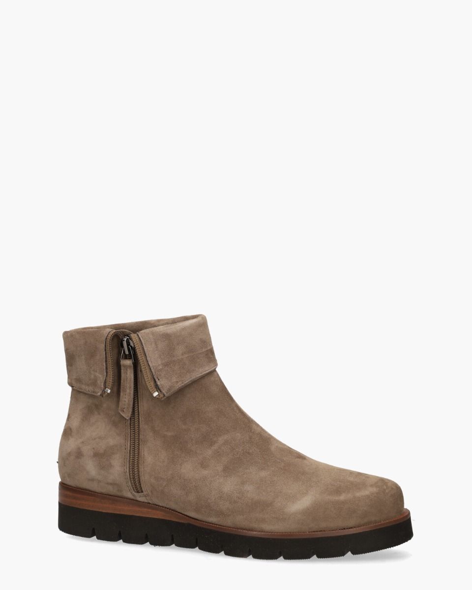 Nanet Taupe Dames Enkelboots