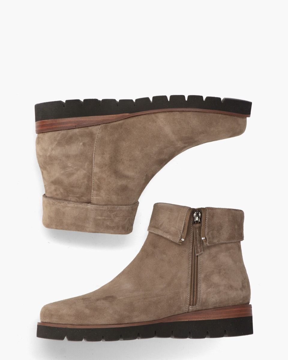 Nanet Taupe Dames Enkelboots