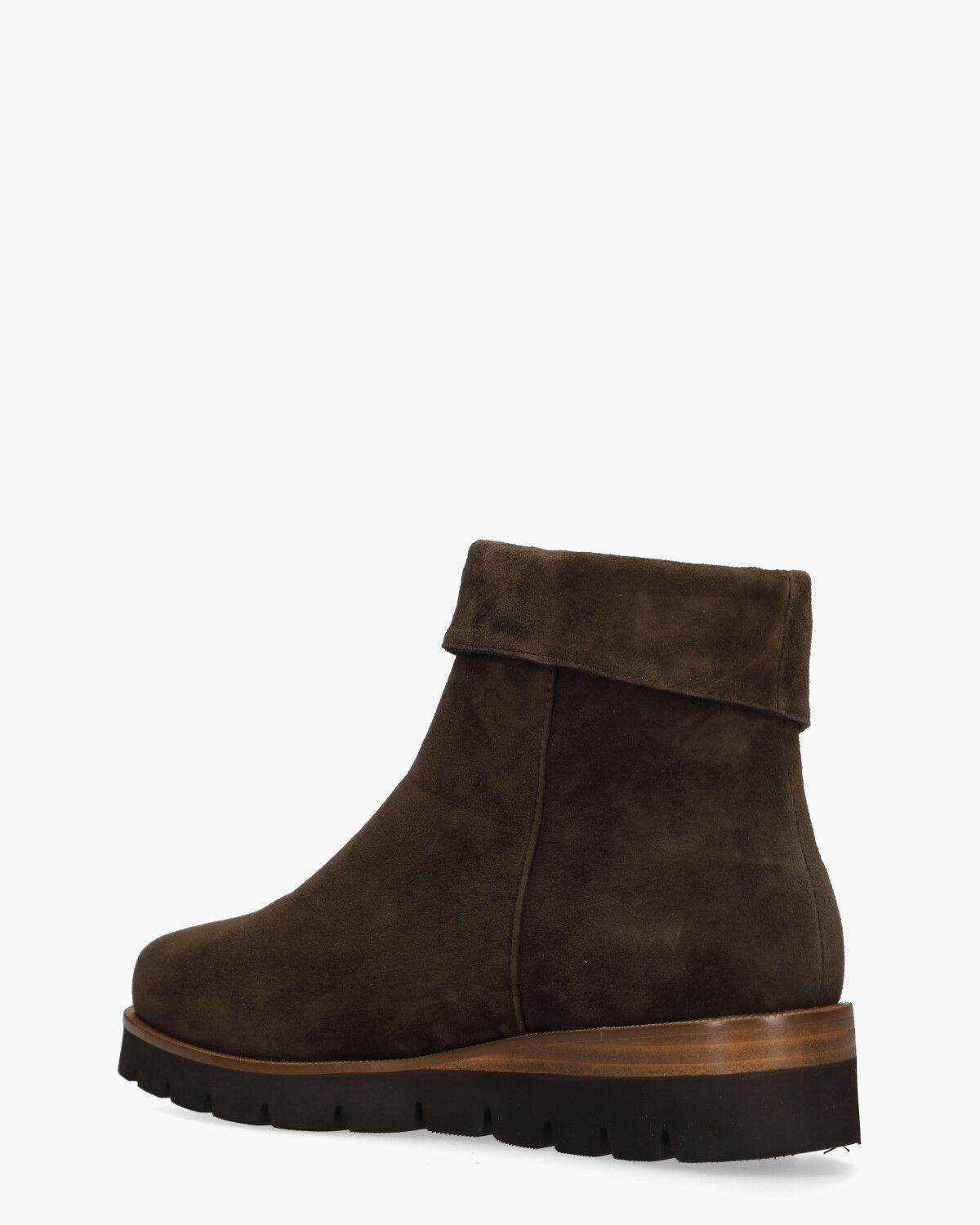 Nanet Donkerbruin Dames Enkelboots
