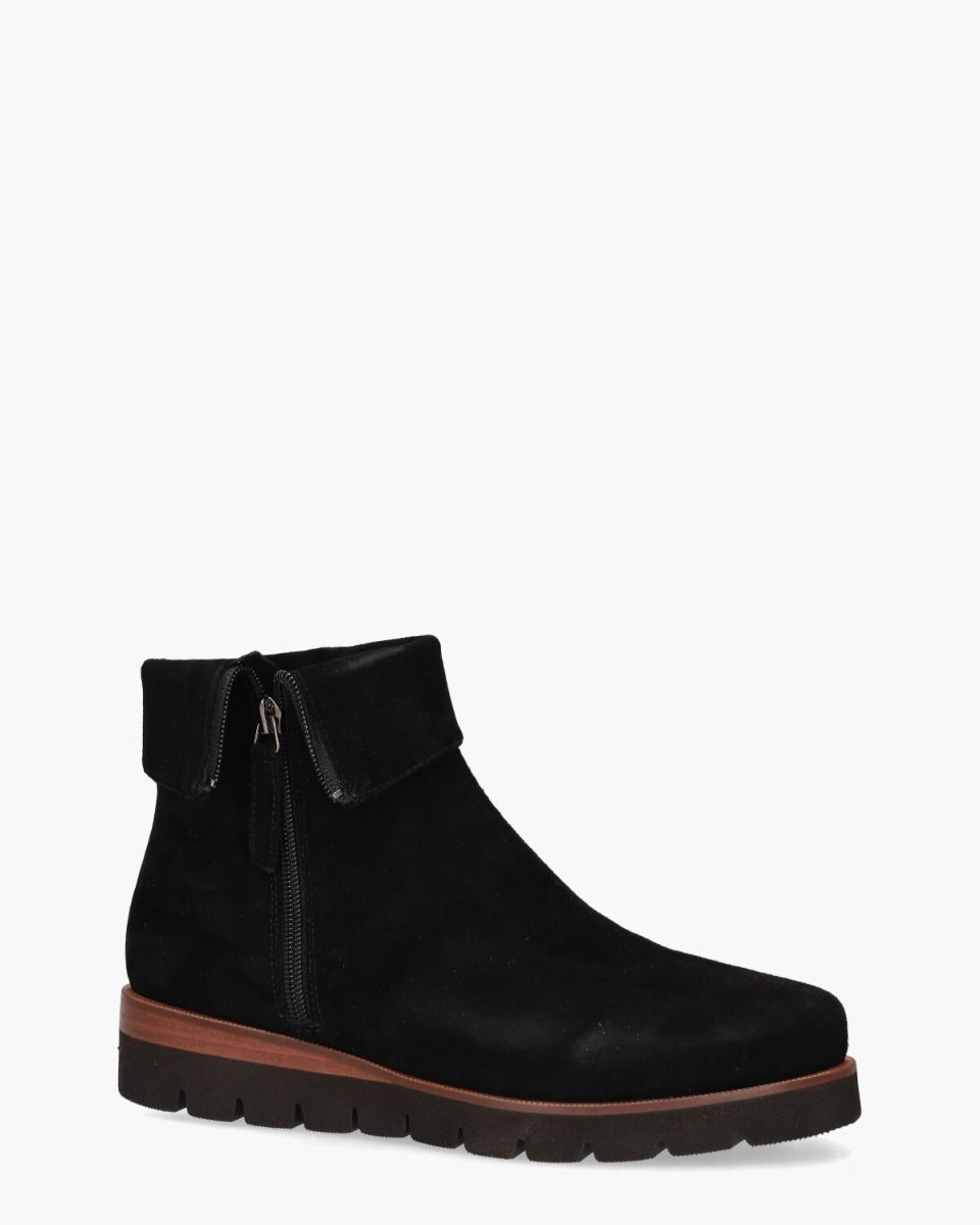 Nanet Zwart Dames Enkelboots