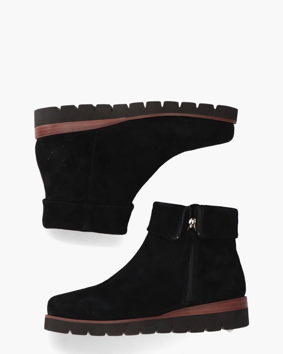 Nanet Zwart Dames Enkelboots
