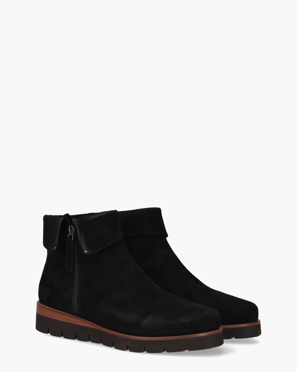 Nanet Zwart Dames Enkelboots
