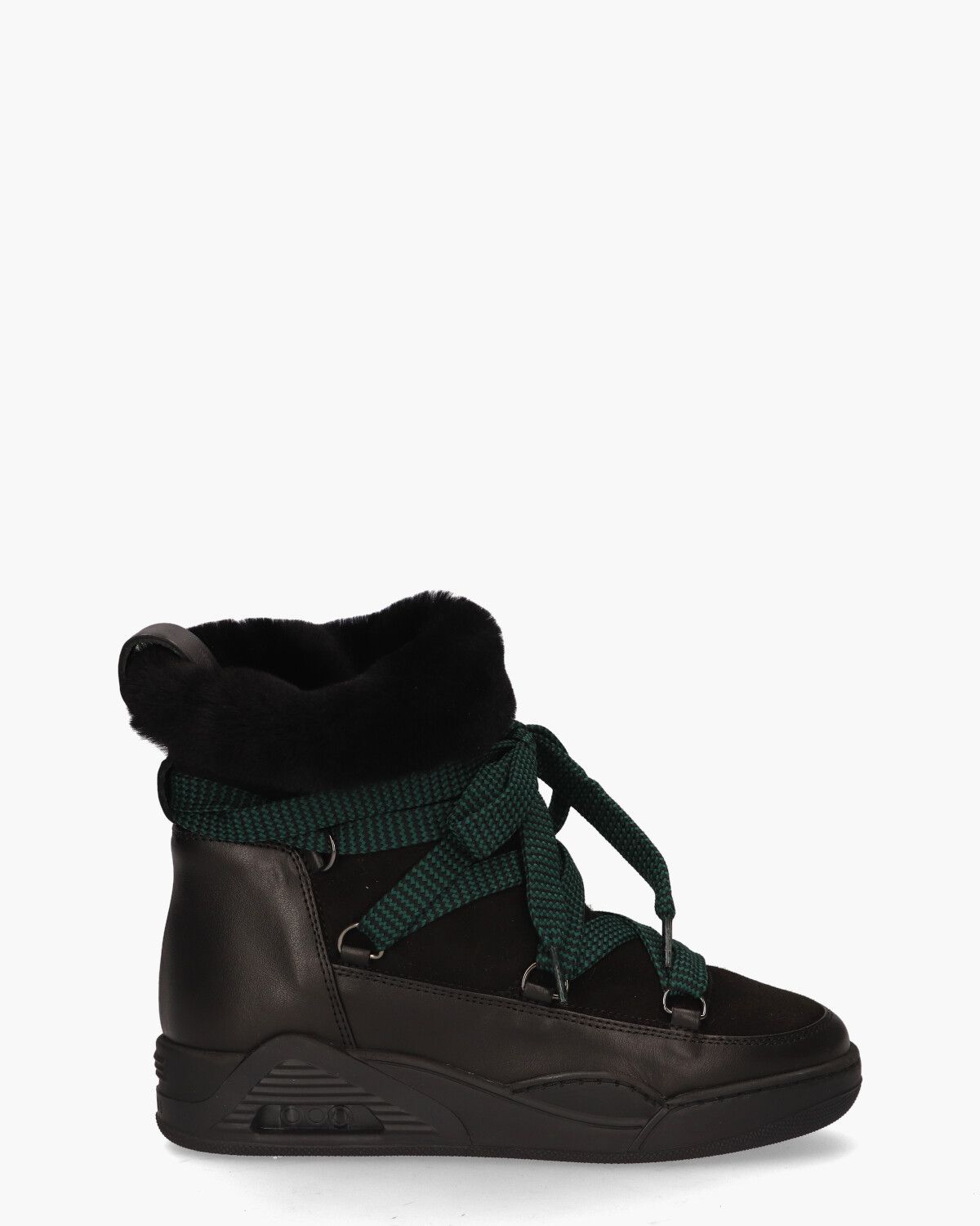 Moon ZV Zwart Dames Veterboots